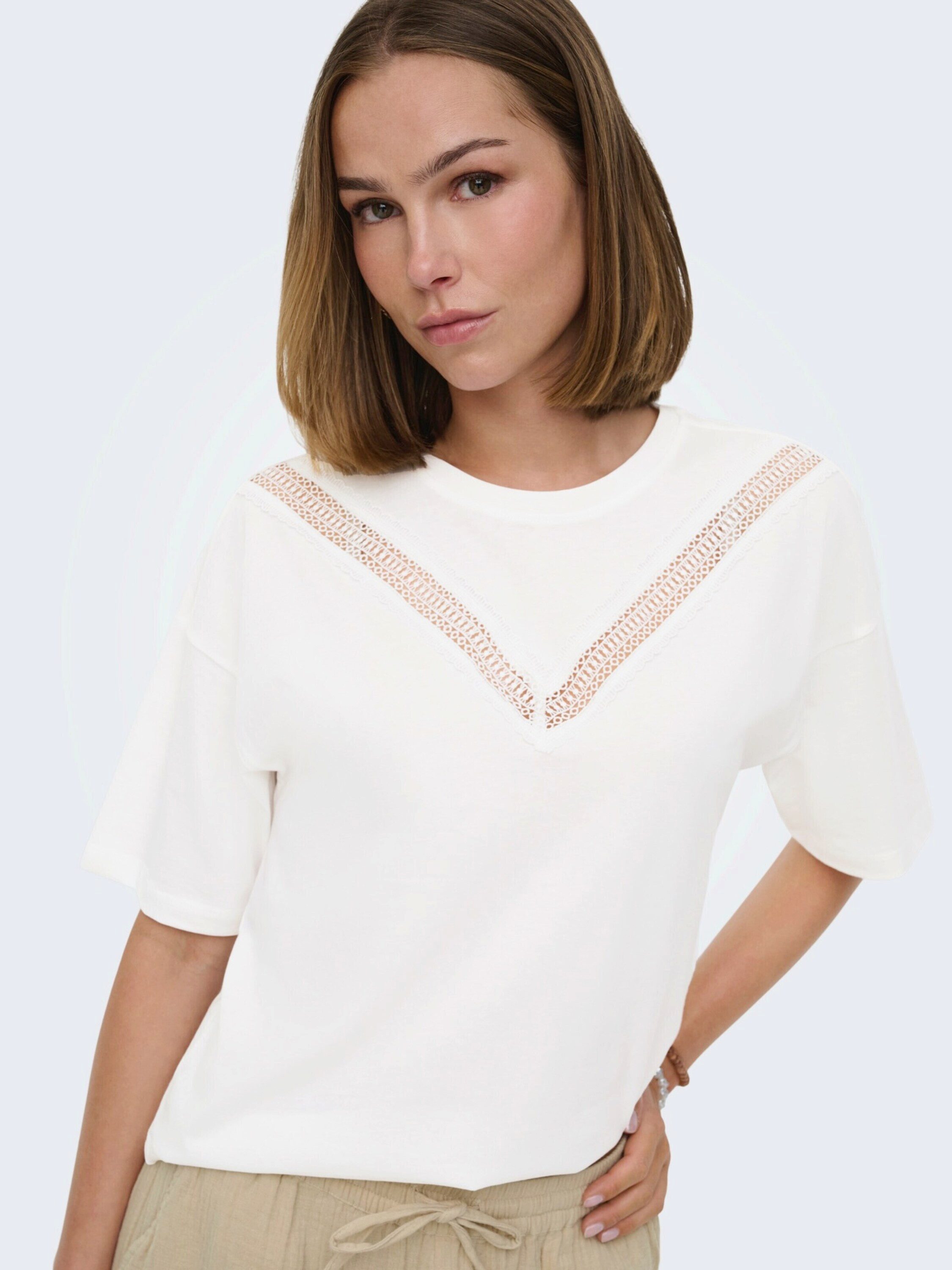 ONLY T-Shirt (1-tlg) Spitze – Bild 5 von 5