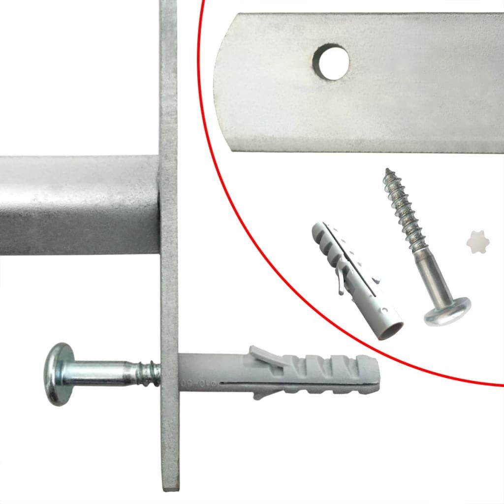vidaXL Fenster Fenstergitter Verstellbar mit 2 Querstäben 700-1050 mm, (1 St)