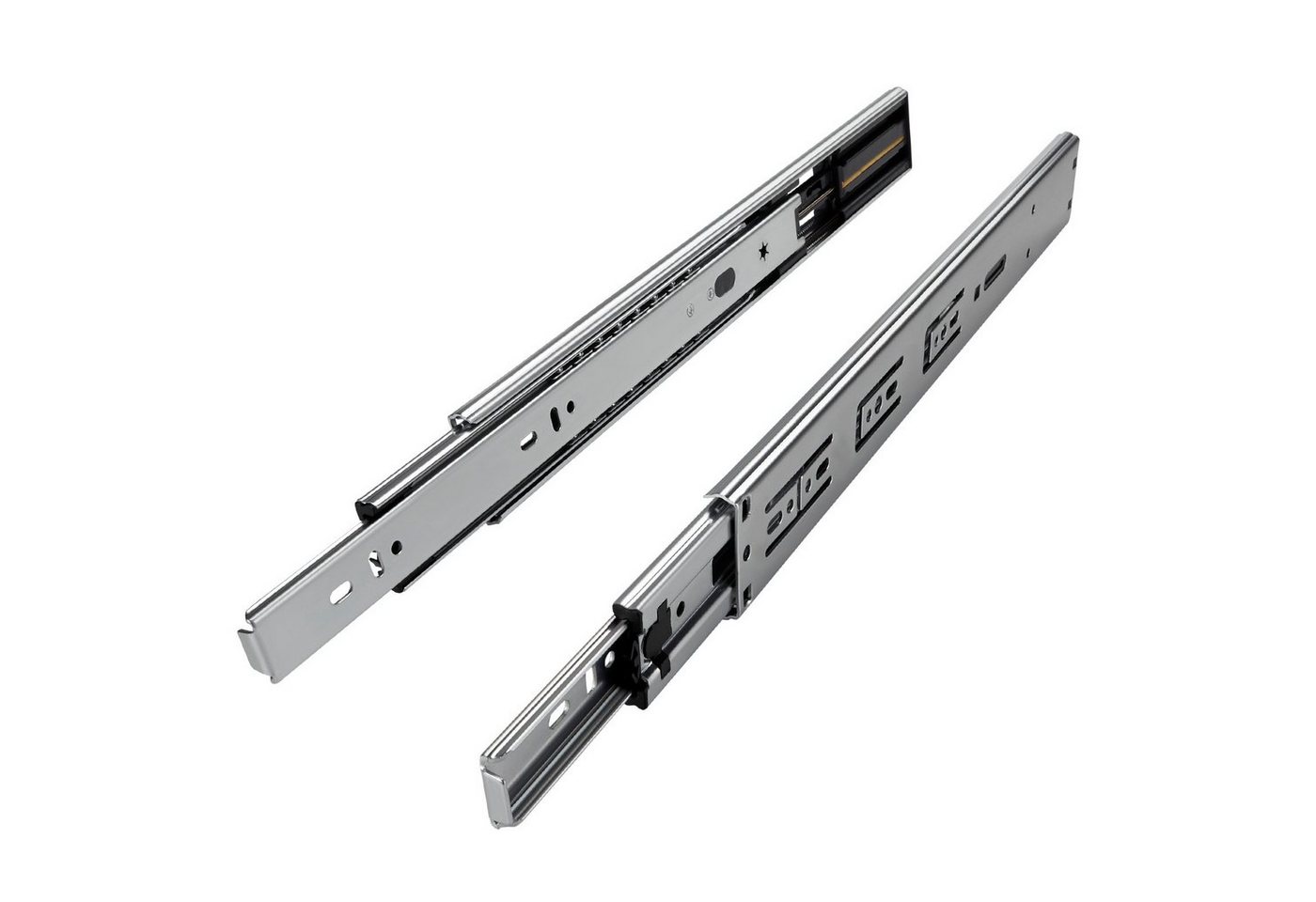 SO-TECH® Auszug Vollauszug kugelgelagert mit Selbsteinzug & SoftClose 45 kg (2 St), Nennlänge 350 mm