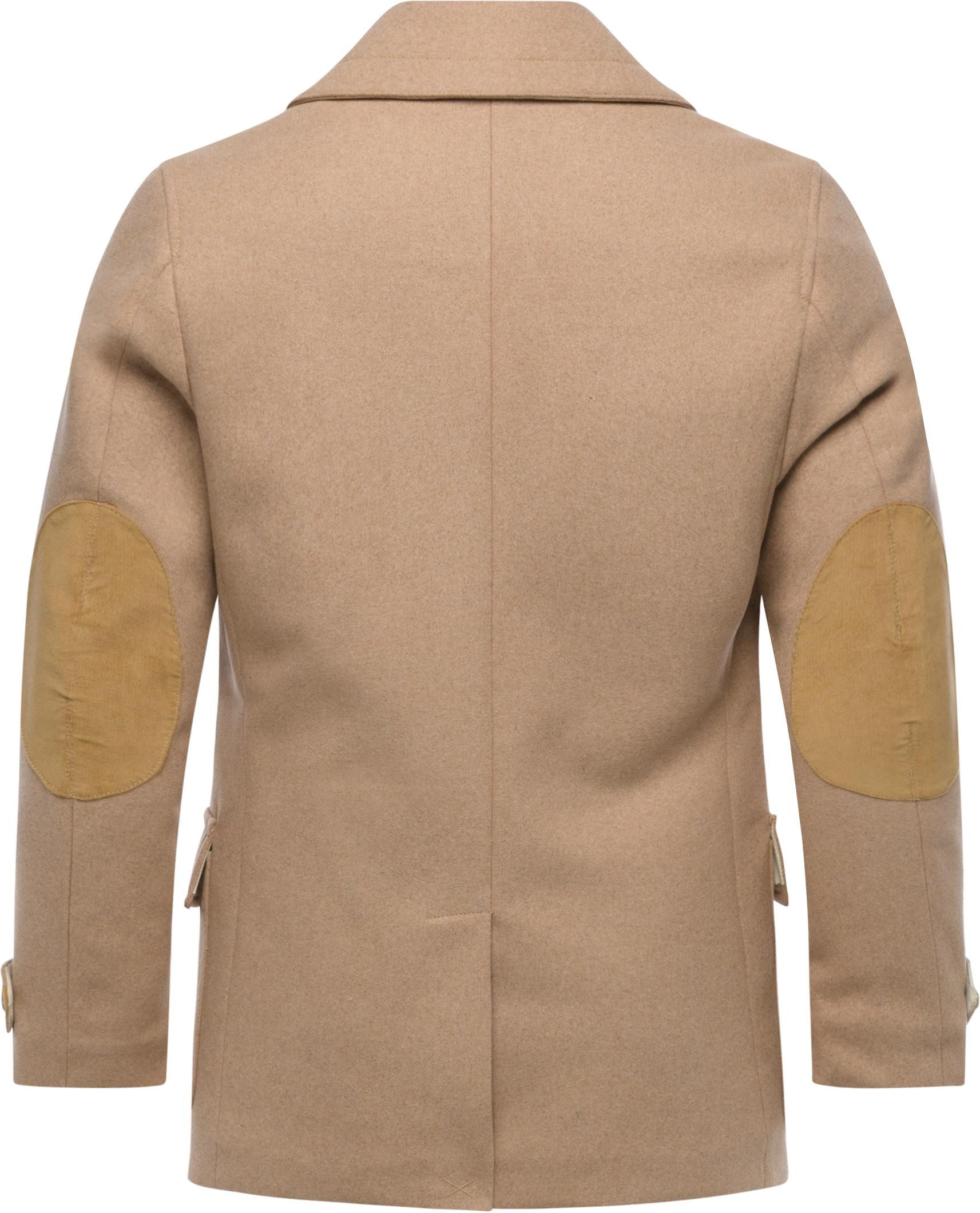 Ragwear Kurzmantel Parr YOUMODO klassischer Herren Wintermantel mit Reverskragen