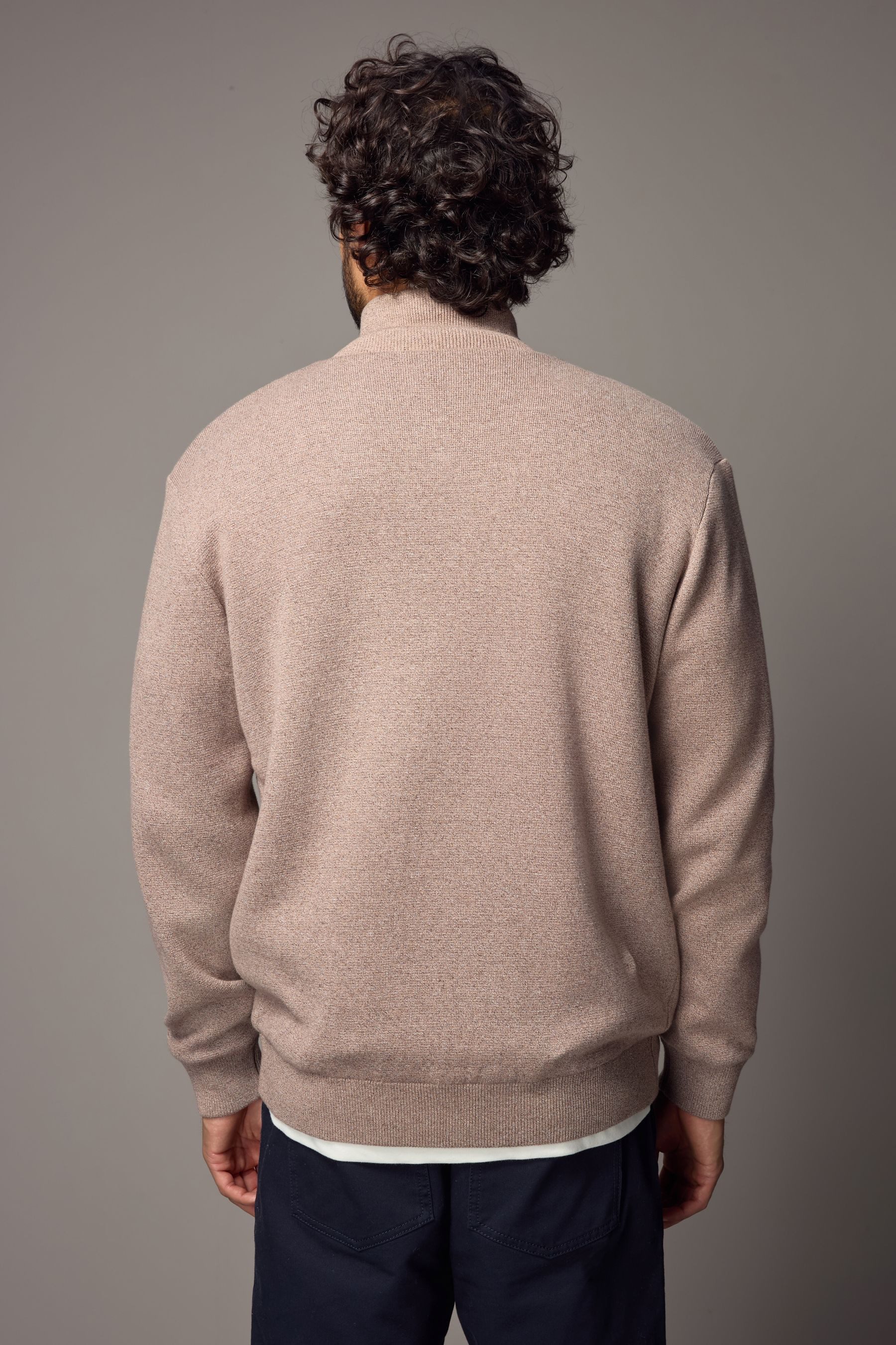 Next Strickjacke Regular Fit Premium-Pullover mit Reißverschluss (1-tlg) günstig online kaufen