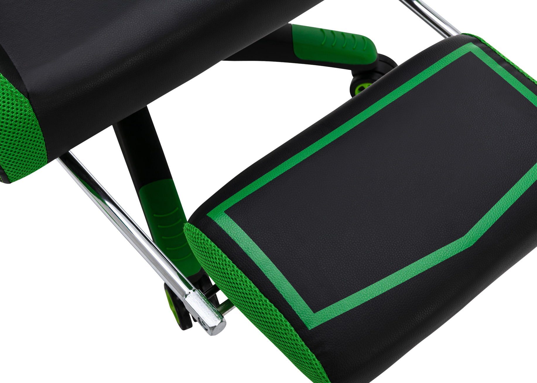 CLP schwarz/grün Schreibtischstuhl Clovis, Kunstleder-Bezug