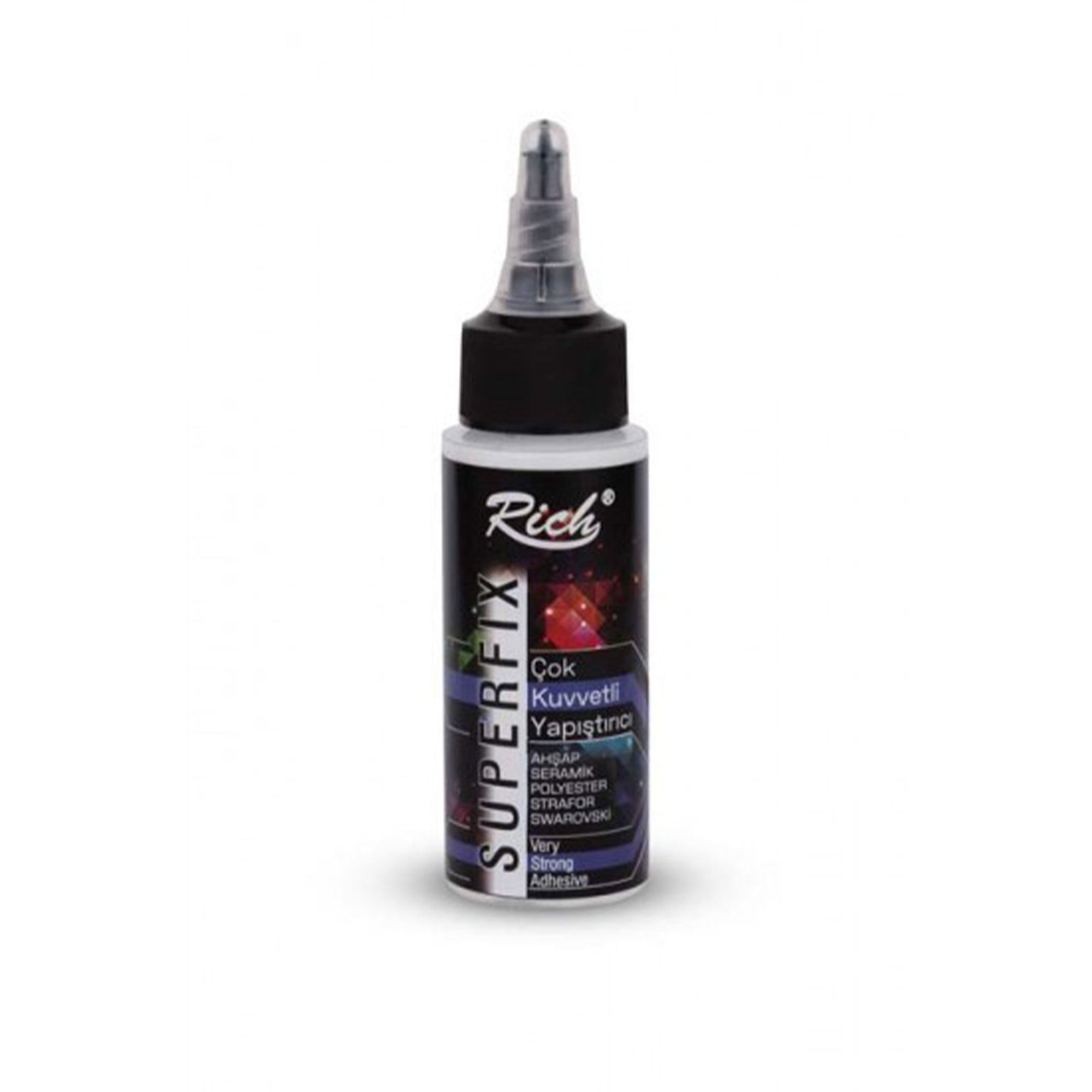 RICH Bastelfarbe Rich Superfix Strong Adhesive - 60ml /120ml /500ml Transparent