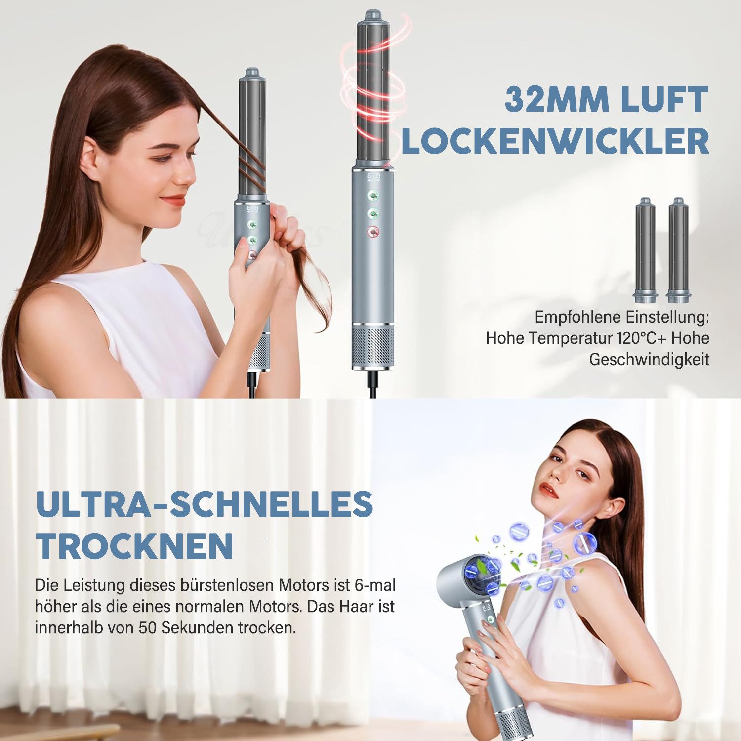 MOPUEA Multihaarstyler Multihaarstyler Haarstyler 5 in1 Lockenstab Airstyle günstig online kaufen