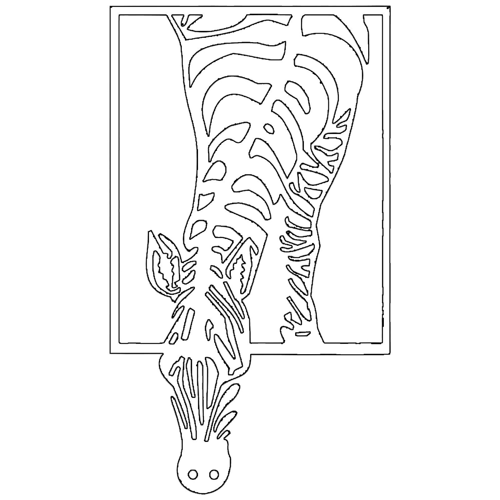 Jumpeak Wanddekoobjekt Zebra Metall Kunst Wanddekoration, günstig online kaufen