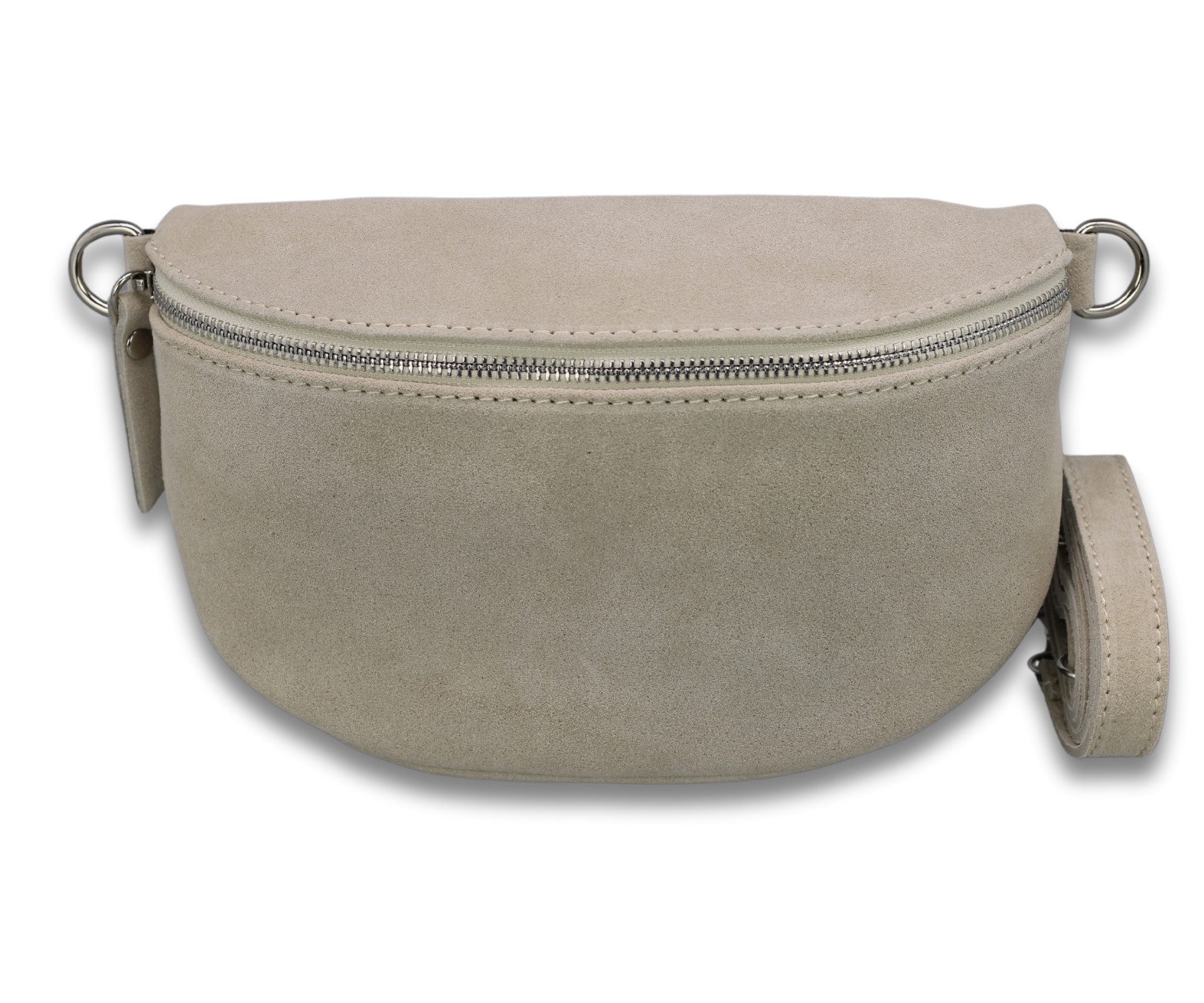 Adel Bags Gürteltasche SUEDE Bauchtasche für Damen aus echtem Wildleder, Beige