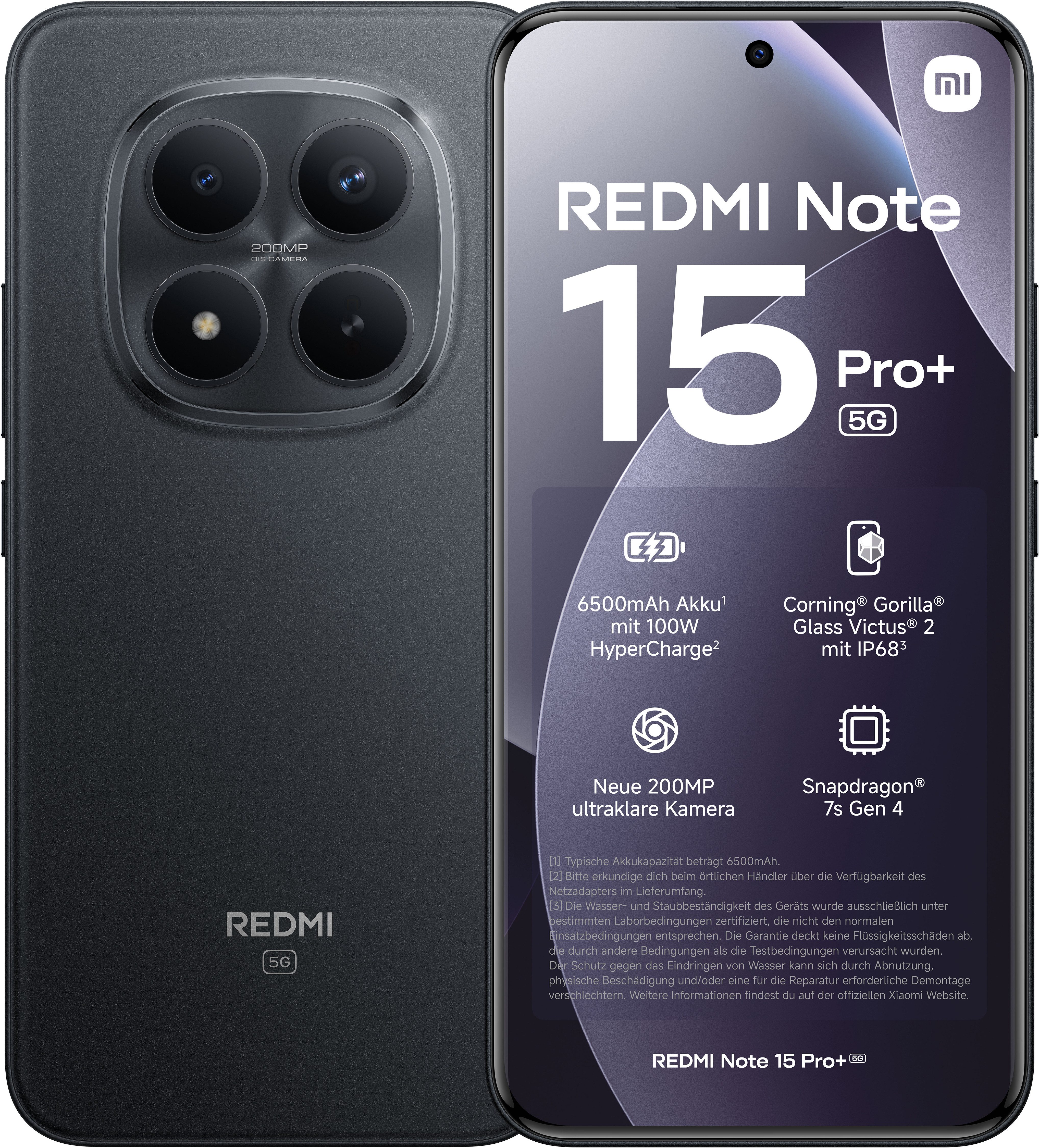 Xiaomi Redmi Note 15 Pro+ 5G 8+256 Smartphone (17,34 cm/6,83 Zoll, 256 GB Speicherplatz, 200 MP Kamera)