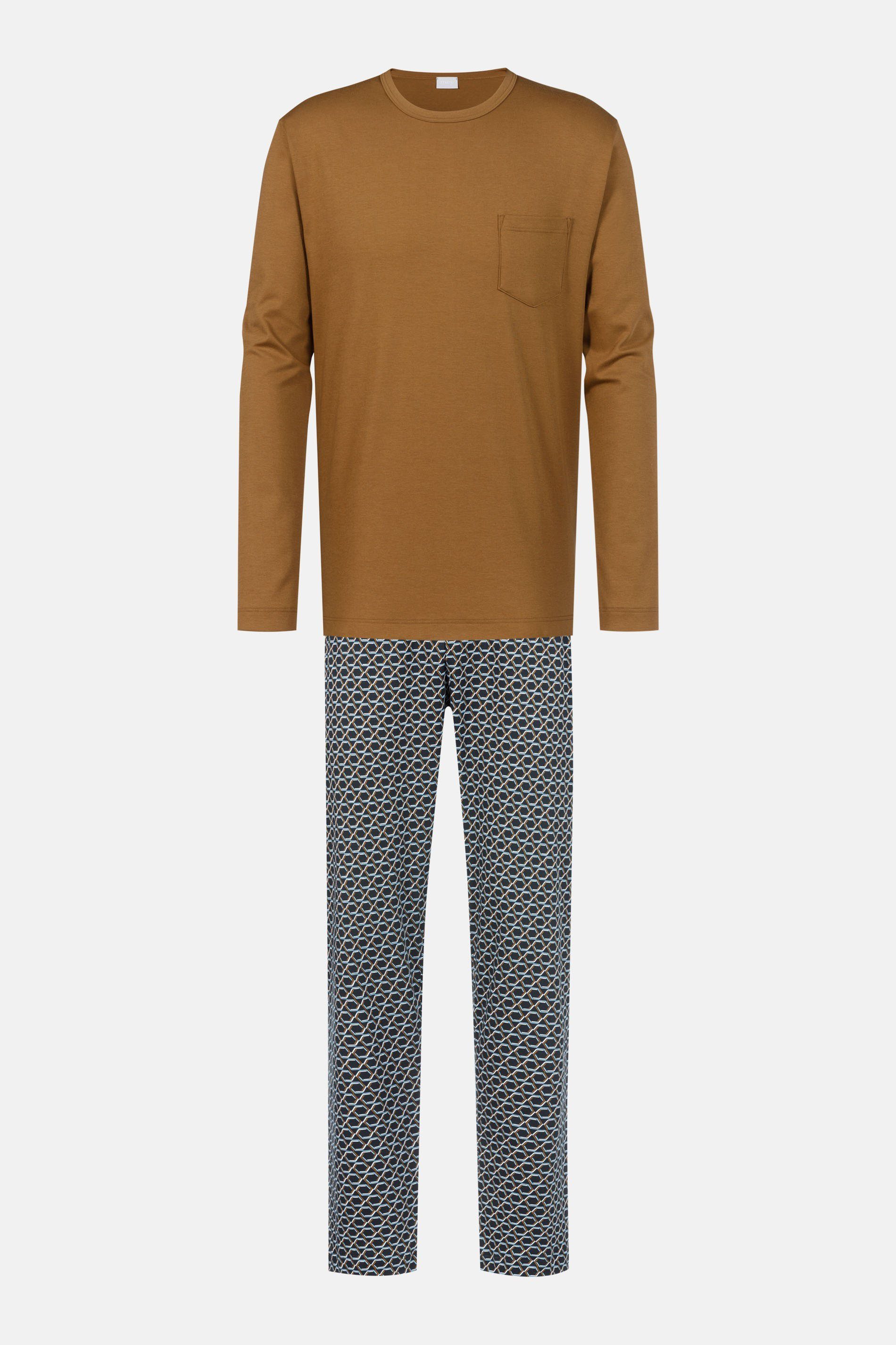 Mey Schlafanzug Mey Herren Schlafanzug Serie Hexagon Print Pyjama (2 tlg)