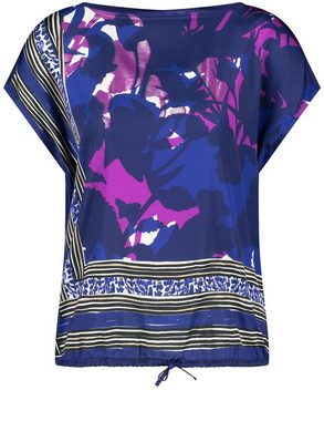 GERRY WEBER Kurzarmshirt Blusenshirt mit elastischem Saum