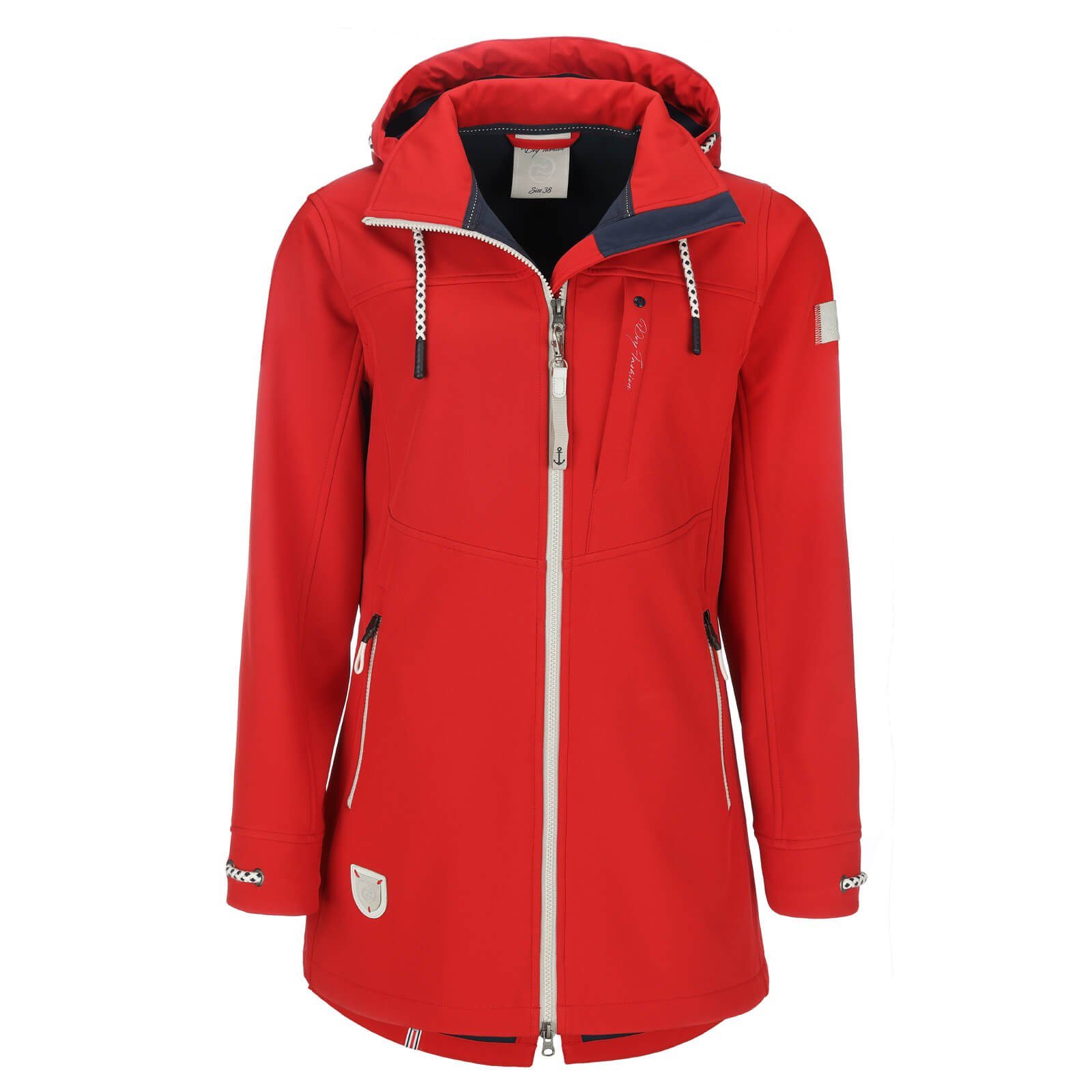 Dry Fashion Softshellmantel Damen Mantel Rerik - Softshelljacke Outdoor-Jacke Softshell