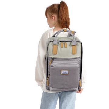 TAN.TOMI Freizeitrucksack Rucksack Damen Klein, 15.6 Zoll Laptop Schulrucksack Mädchen Teenager, Schultasche Daypack Wasserdichter Elegant für Schule Reise Arbeit