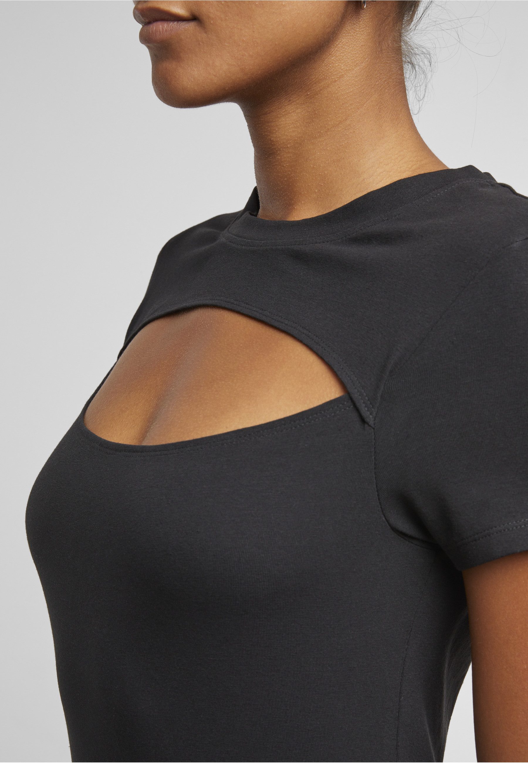 URBAN CLASSICS T-Shirt Urban Classics Ladies Short Cut Out Tee (1-tlg)