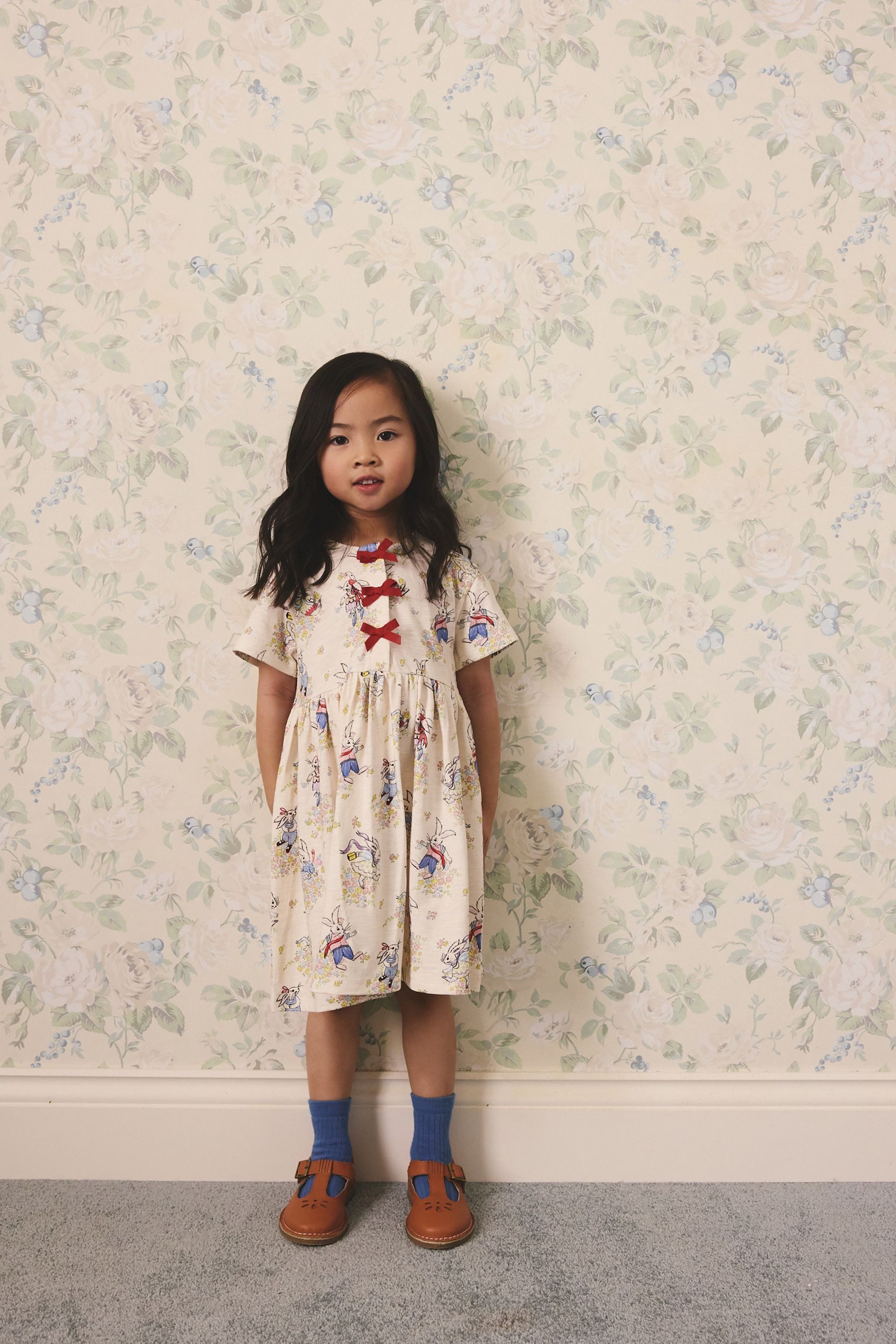 Next Jerseykleid Kleid mit Schleife (1-tlg)