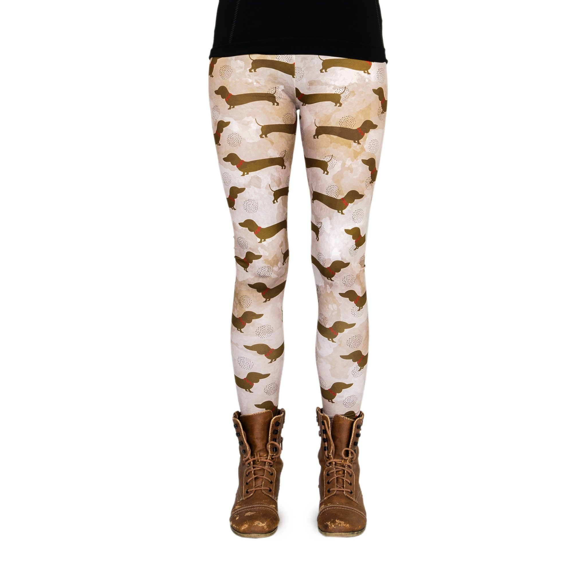 cosey Леггинсы Dackel Line Леггинсы (Einheitsgröße XS-L) Dackel Camouflage