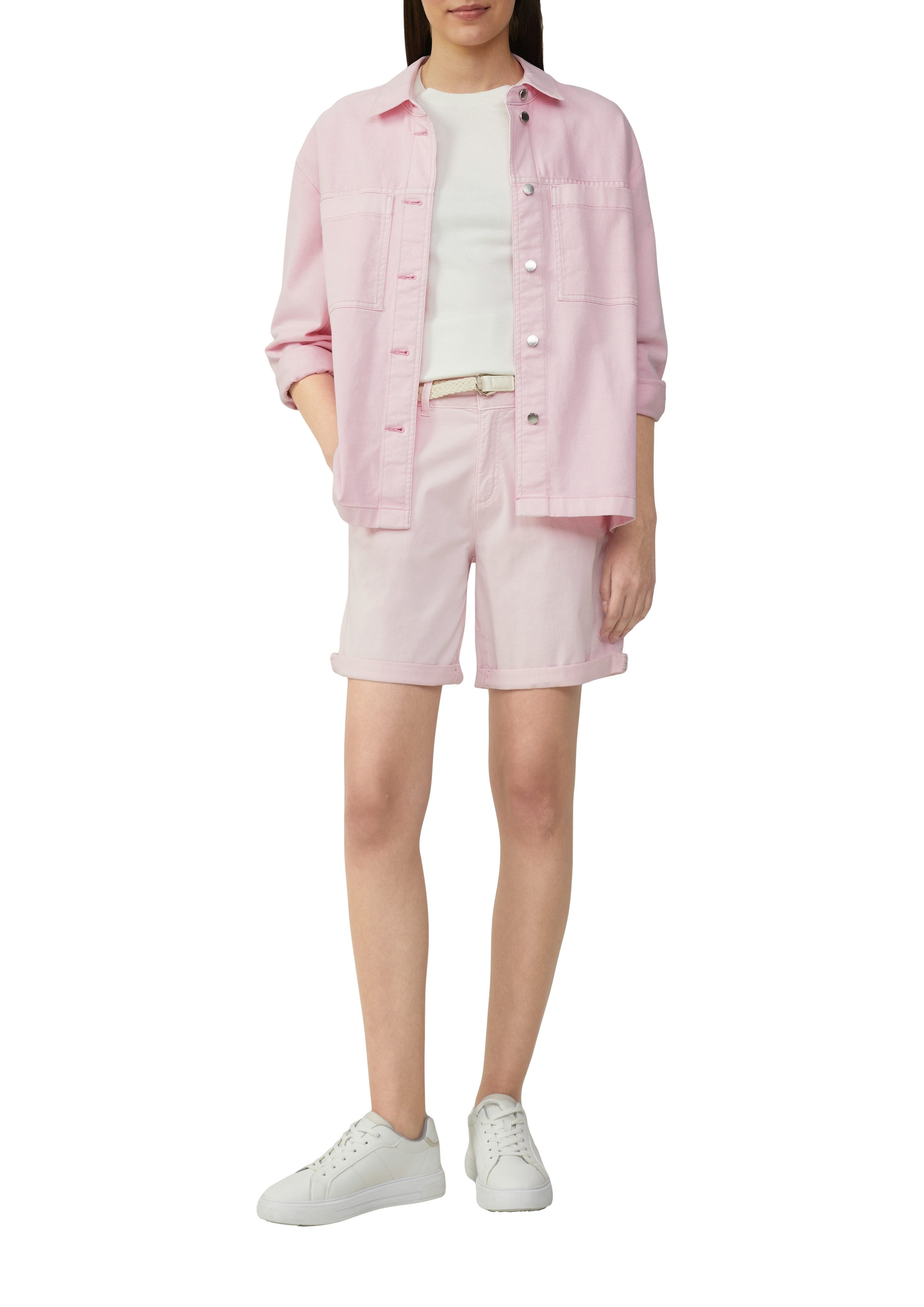 s.Oliver Chinoshorts Sommerhose mit geflochtenem Gürtel günstig online kaufen
