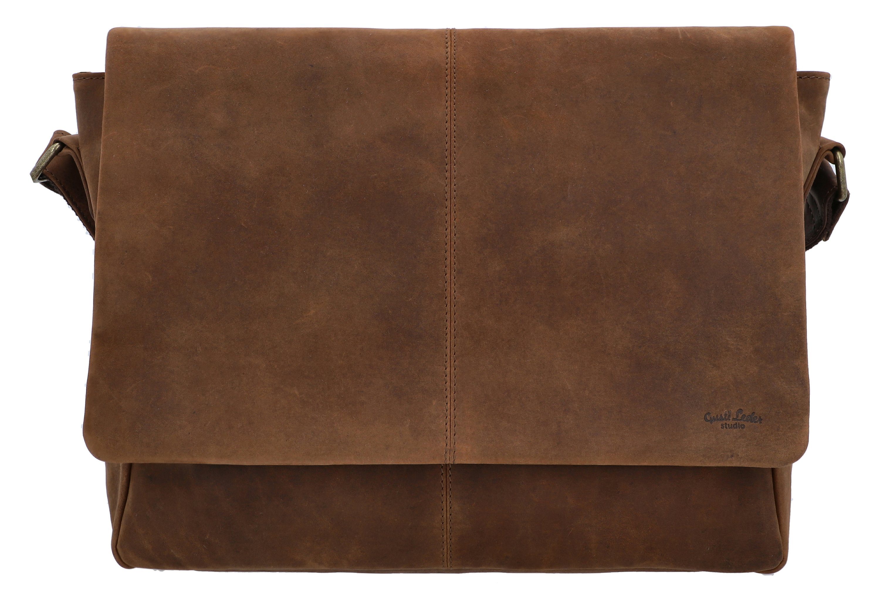 Gusti Leder Umhängetasche Gusti Leder Umhängetasche Reign Laptopfach (1-tlg)