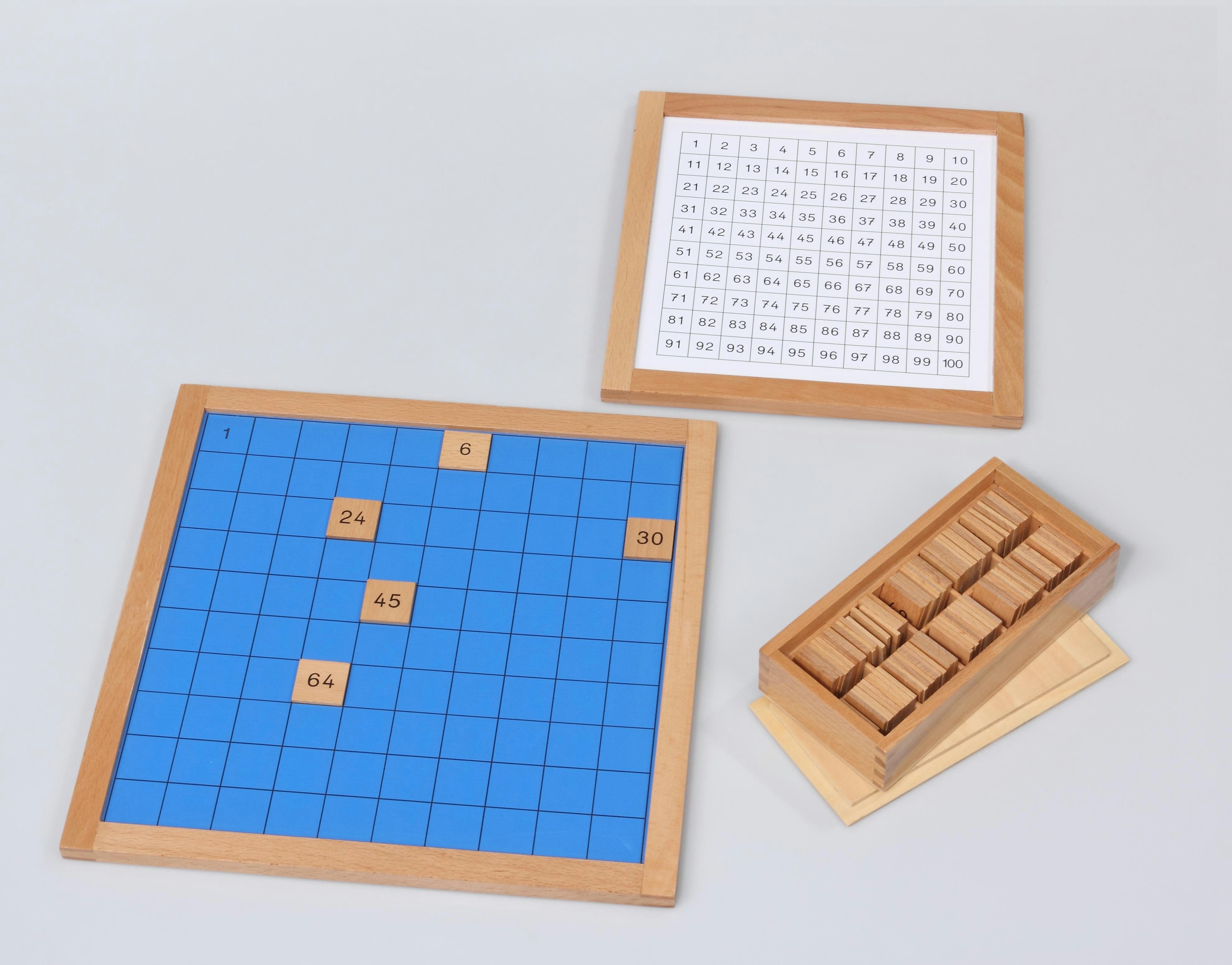 Betzold Lernspielzeug Kontrollkarte für das Hunderterbrett