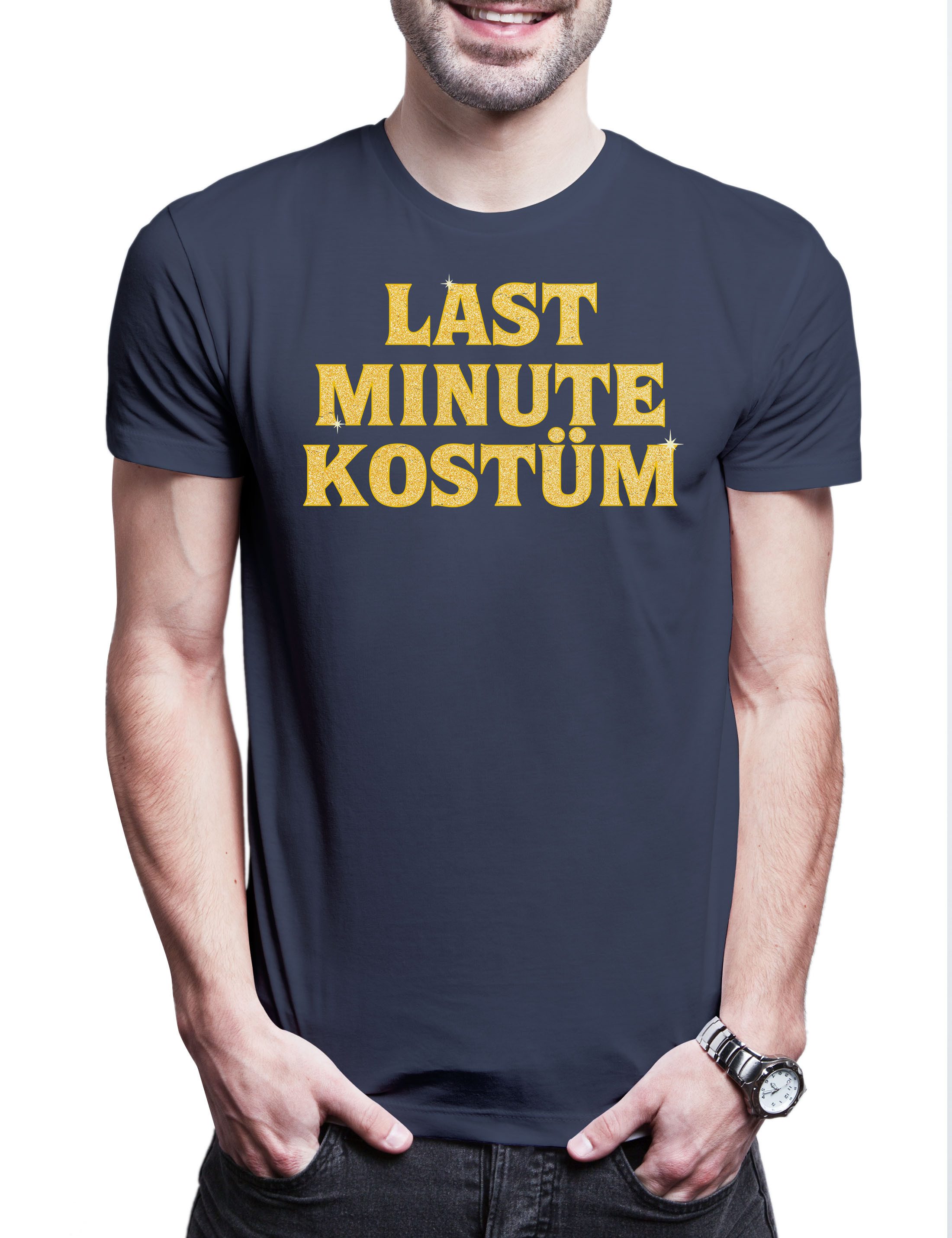 Print-Shirt Last Minute Kostüm Herren T-Shirt Fasching Karneval
