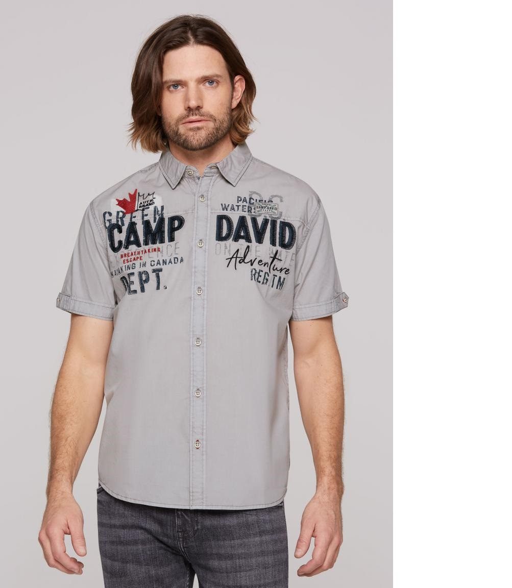 CAMP DAVID Kurzarmhemd mit Vintage-Waschung und günstig online kaufen