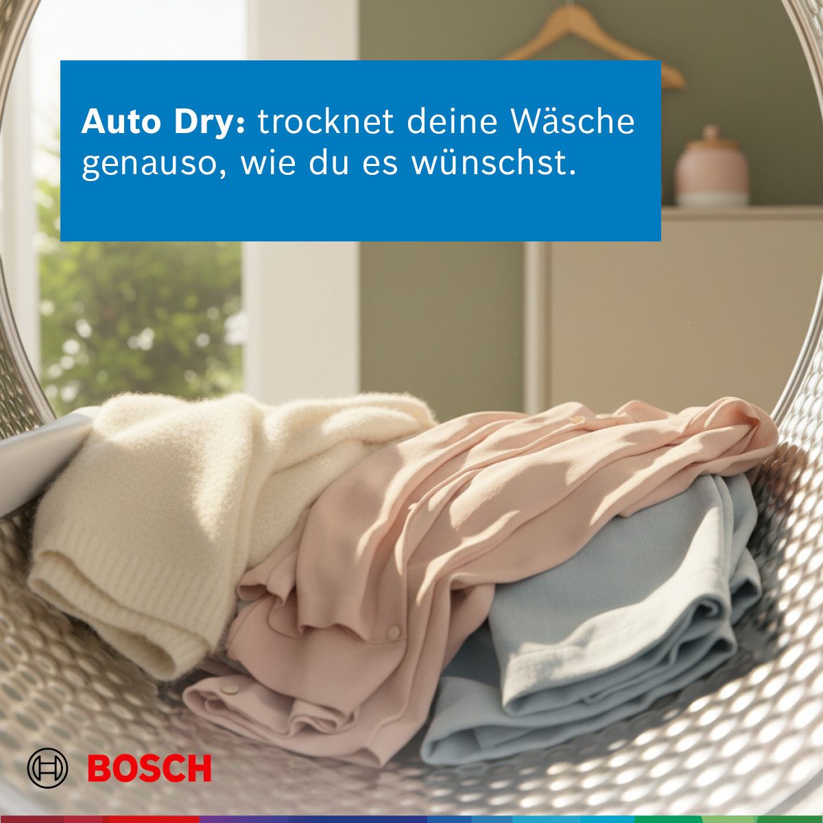 BOSCH Wärmepumpentrockner Serie 4 WTH83VV4, Effizientes Trocknen & einfache Reinigung dank EasyClean-Filter