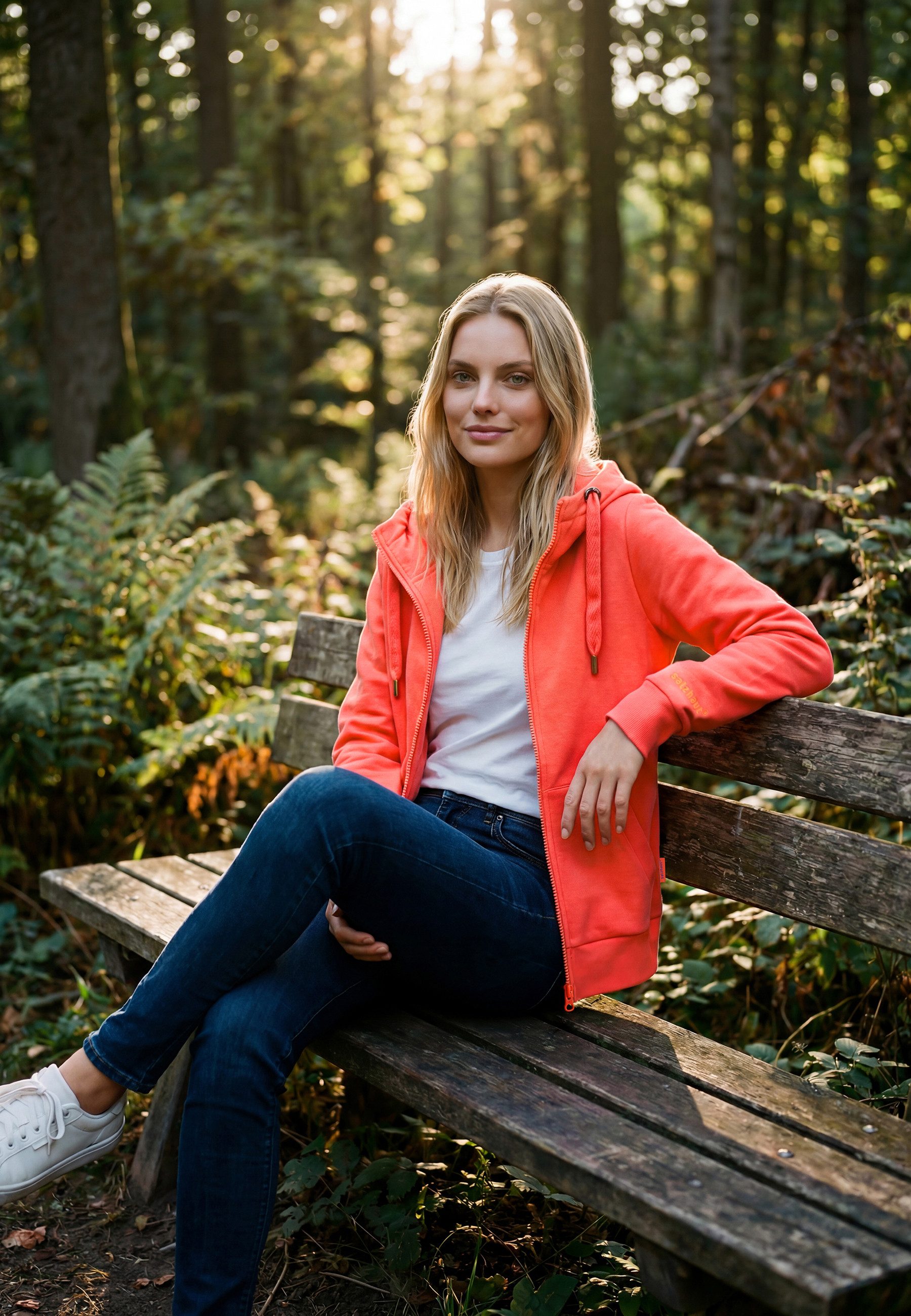 salzhaut Sweatjacke SÖÖTE Damen Tailliert komfortabler Fit, nordisch klar – entspannter Look mit Haltung