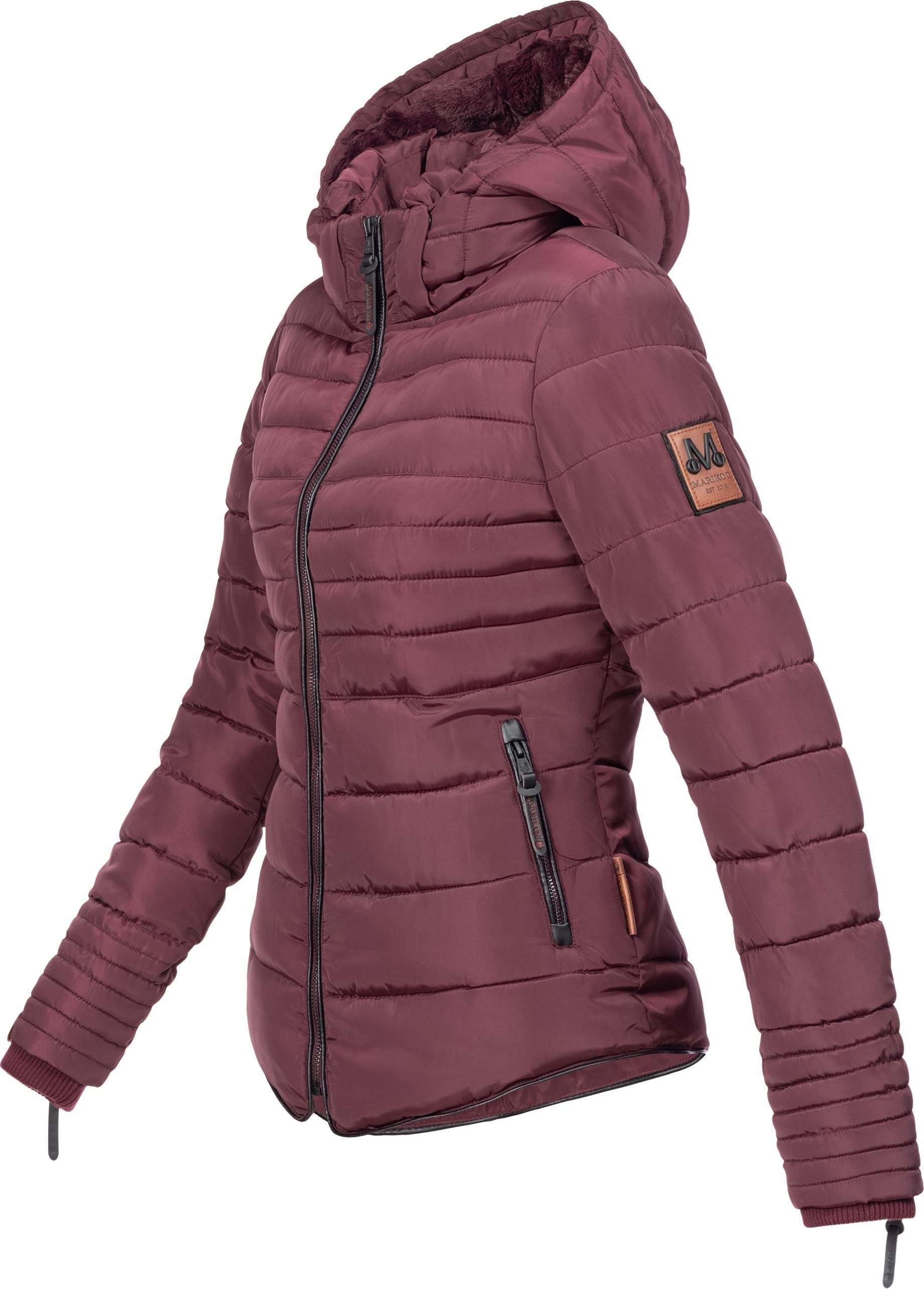 Marikoo Winterjacke Amber stylische Steppjacke mit Teddyfutter günstig online kaufen