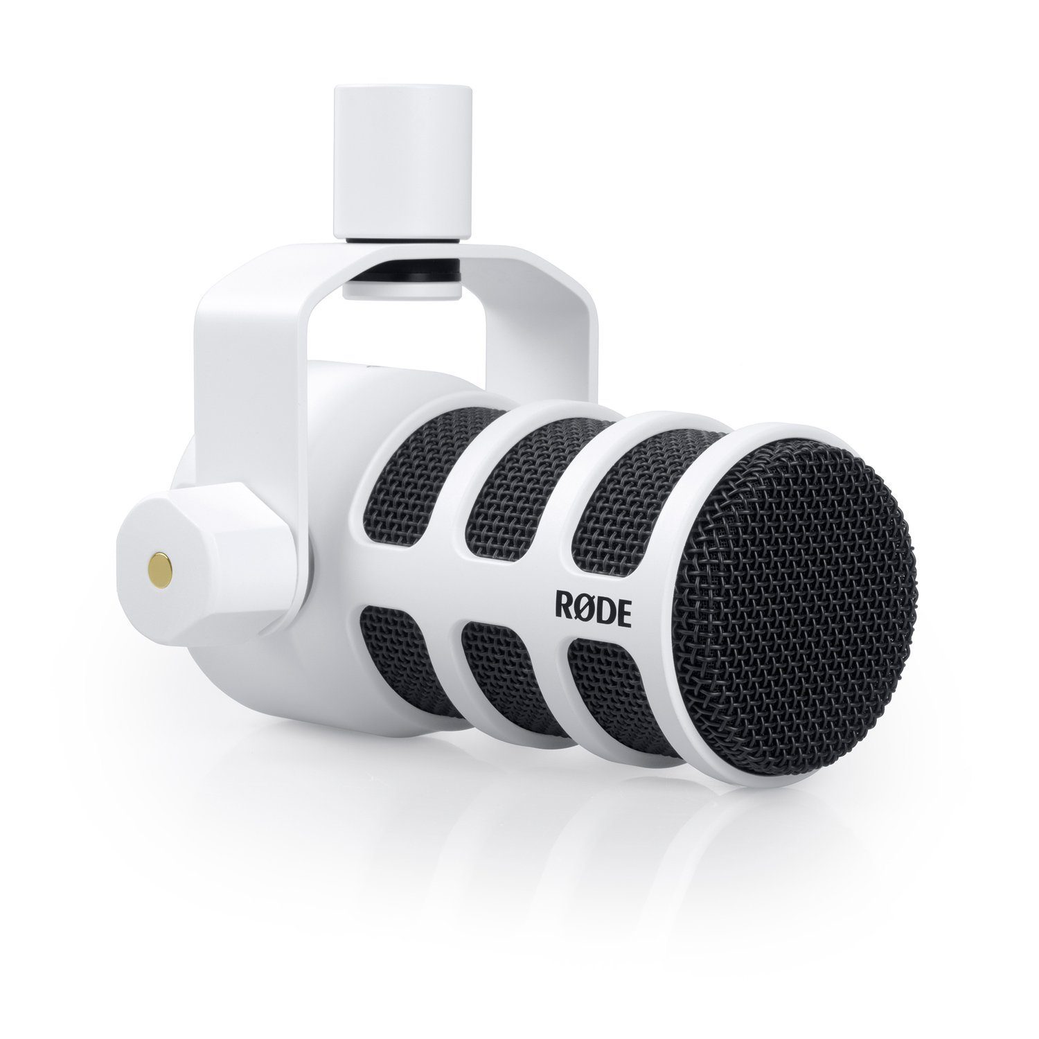 RØDE Mikrofon Rode Podmic Podcast-Mikrofon Weiss mit Gelenkarm WH (mit Gelenkarm Weiss), Professionelles Sprecher-Mikrofon – Bild 2 von 5