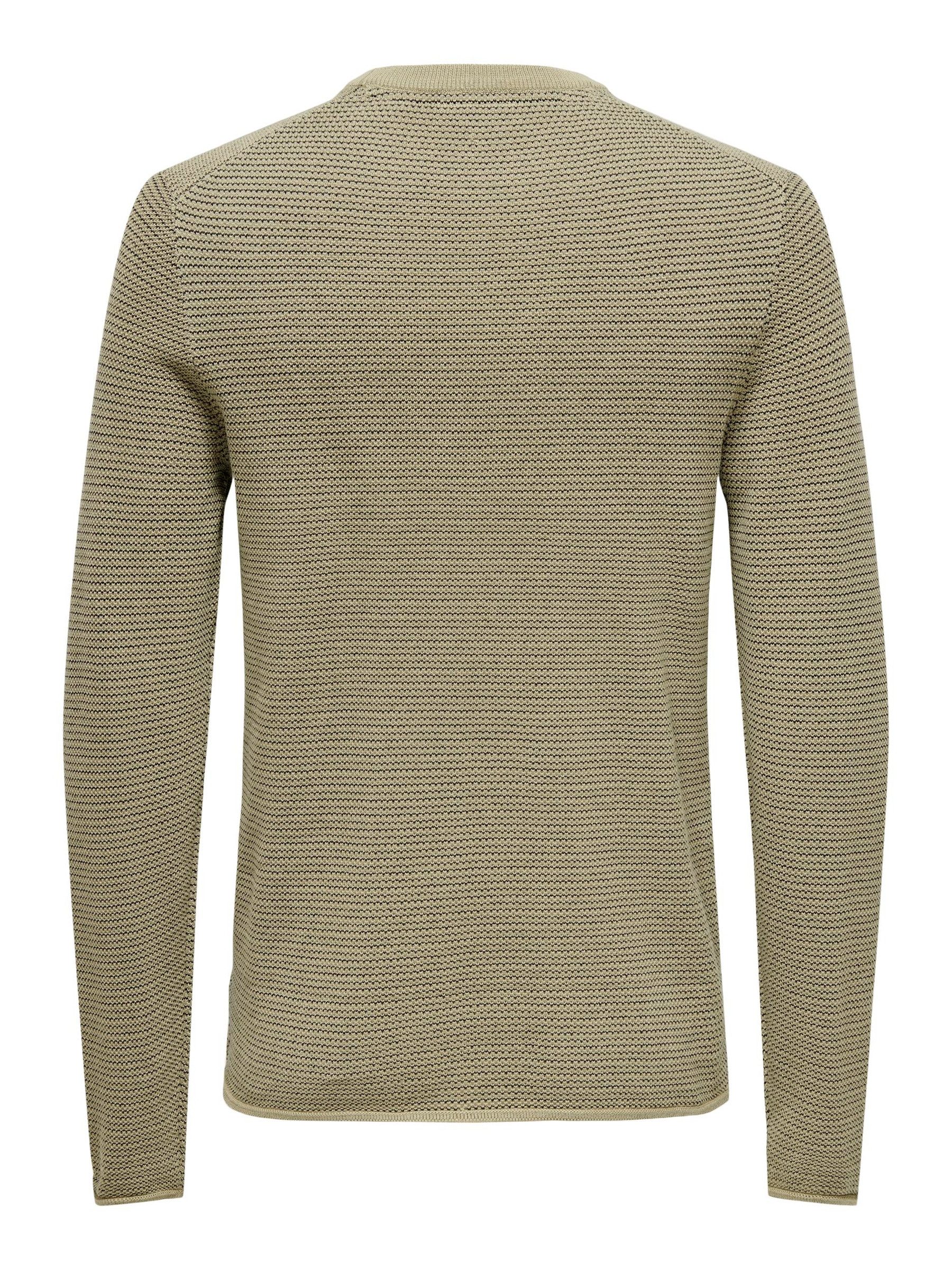 ONLY & SONS Strickpullover Rundhals Langarm ONSNIGUEL REG 12 STRIPE CREW KN günstig online kaufen
