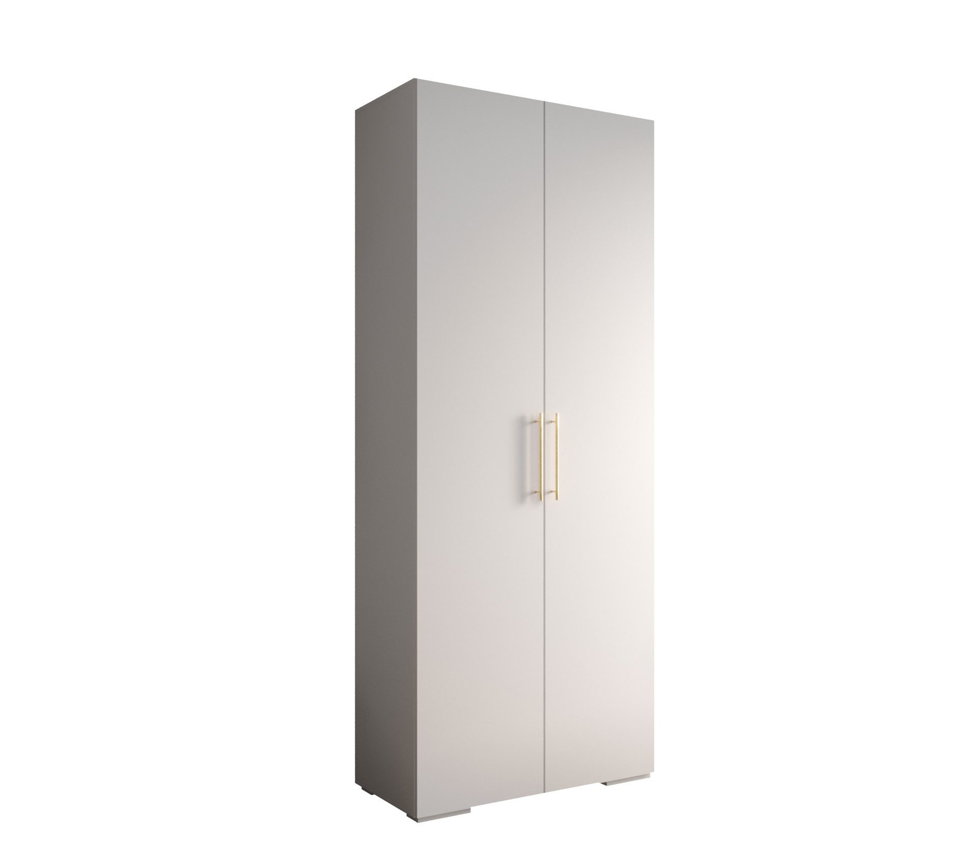 MOEBLO Schrankmodule IVONA 3 (goldene Griffe, elegante Garderobe, glamouröser Stil, Schrank Garderobe Schiebtüren Schlafzimmer, Modularer Kleiderschrank)