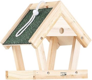 Royal Gardineer Vogelhaus Bausatz für Vogel-Futterhaus Echtholz zum Aufhängen 13-tlg Vogelhaus