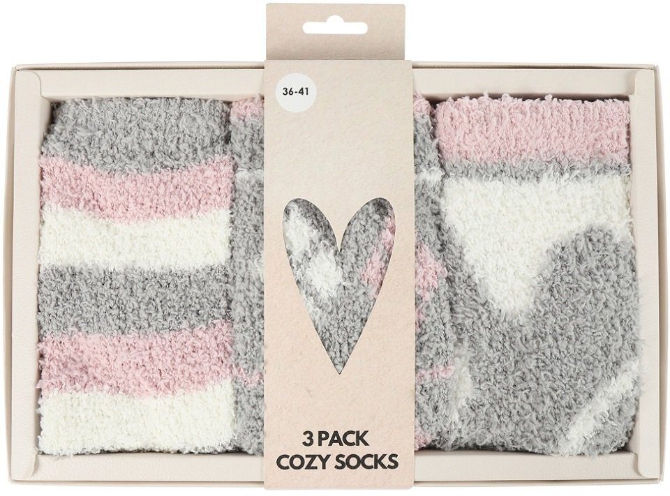 Capelli New York Socken Set - 3x Kuschelsocke in Geschenkbox
