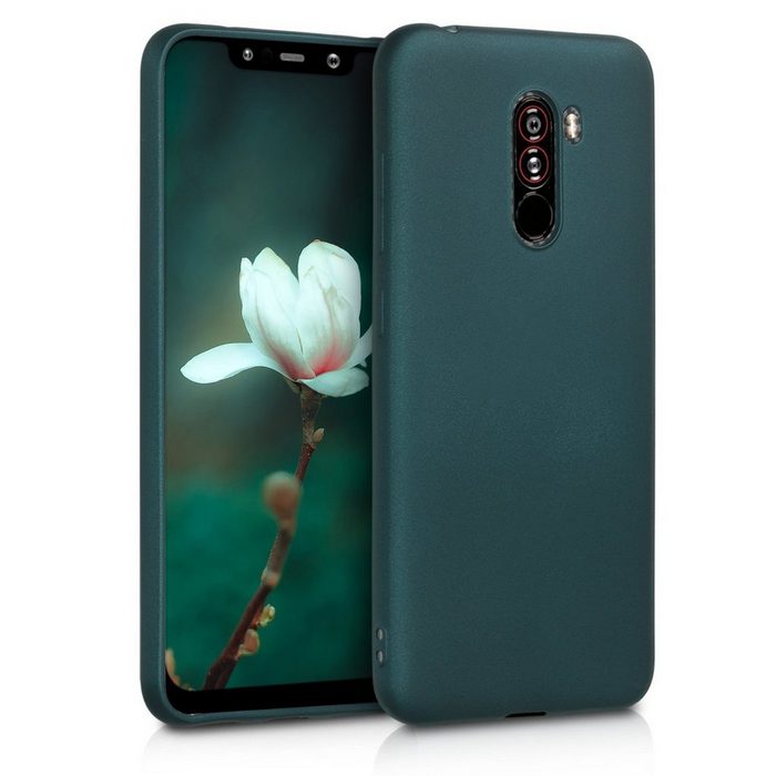 kwmobile Handyhülle Case für Xiaomi Pocophone F1 Hülle Silikon metallisch schimmernd - Handyhülle Cover