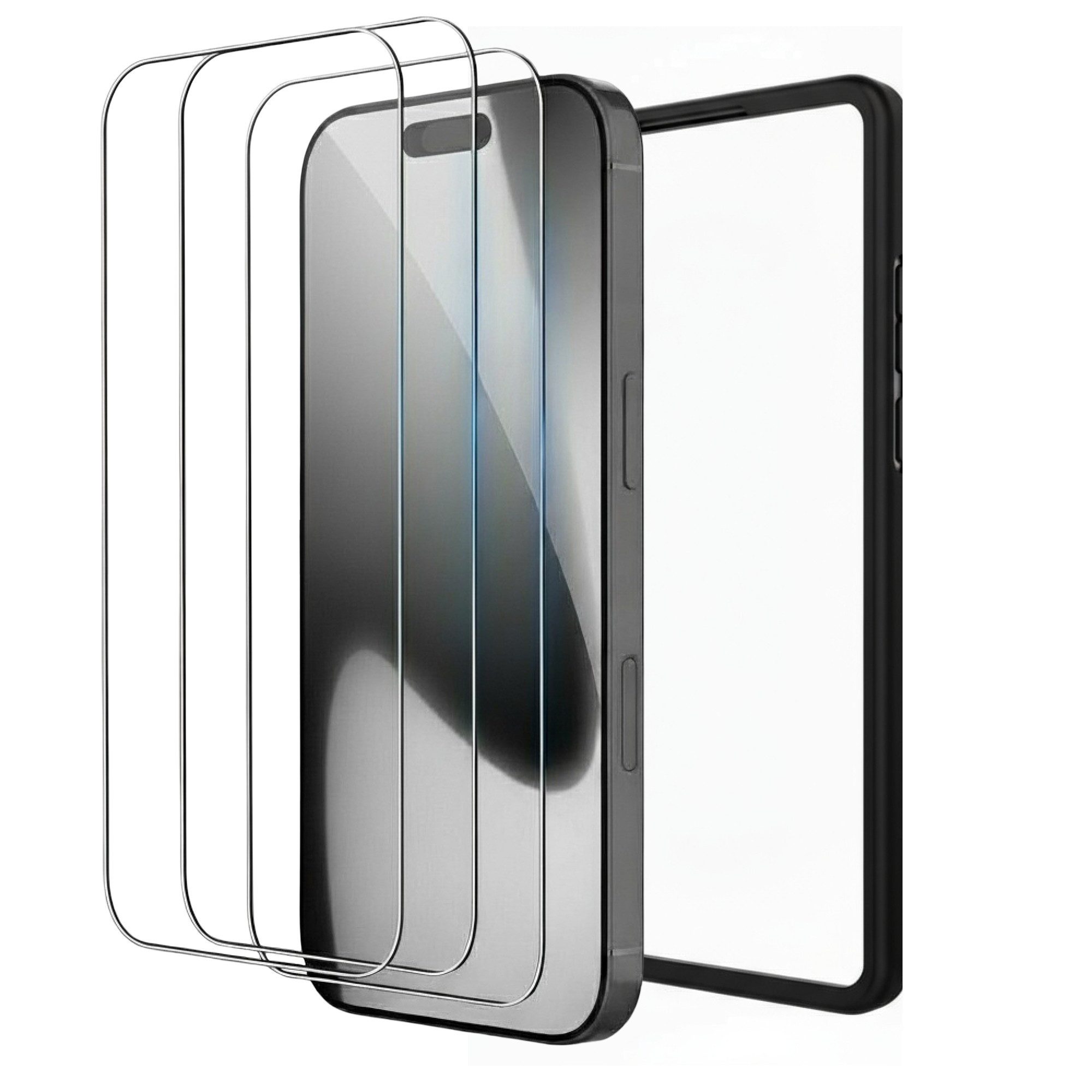 Futurea Schutzfolie iPhone 17 Schutzfolie Panzerglas Schutzglas 3ERPACK, (mit Reinigungskit frustfrei ohne Blasen, einfach anzubringen mit Installationsrahmen leichte Anbringung), optional 3x Kameraglas für Apple iPhone 17, 17 Air, 17 Pro, 17 Pro Max