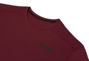 TCA Langarmshirt TCA Jungen Kompressionsshirt mit Thermo, Cabernet, 6-8 Jahre (1-tlg)