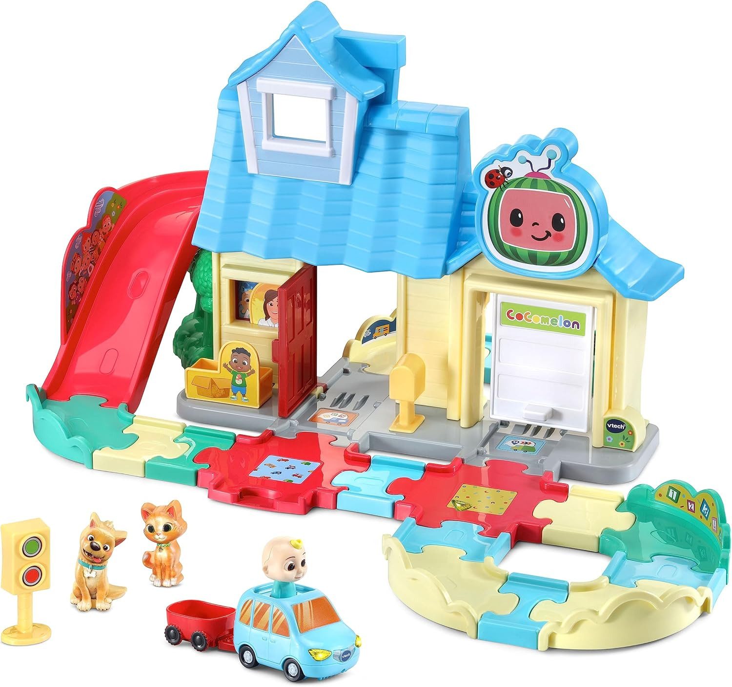Vtech® Lernspielzeug Cocomelon - JJs Spielhaus Schienenset, mit mehr als 30 günstig online kaufen
