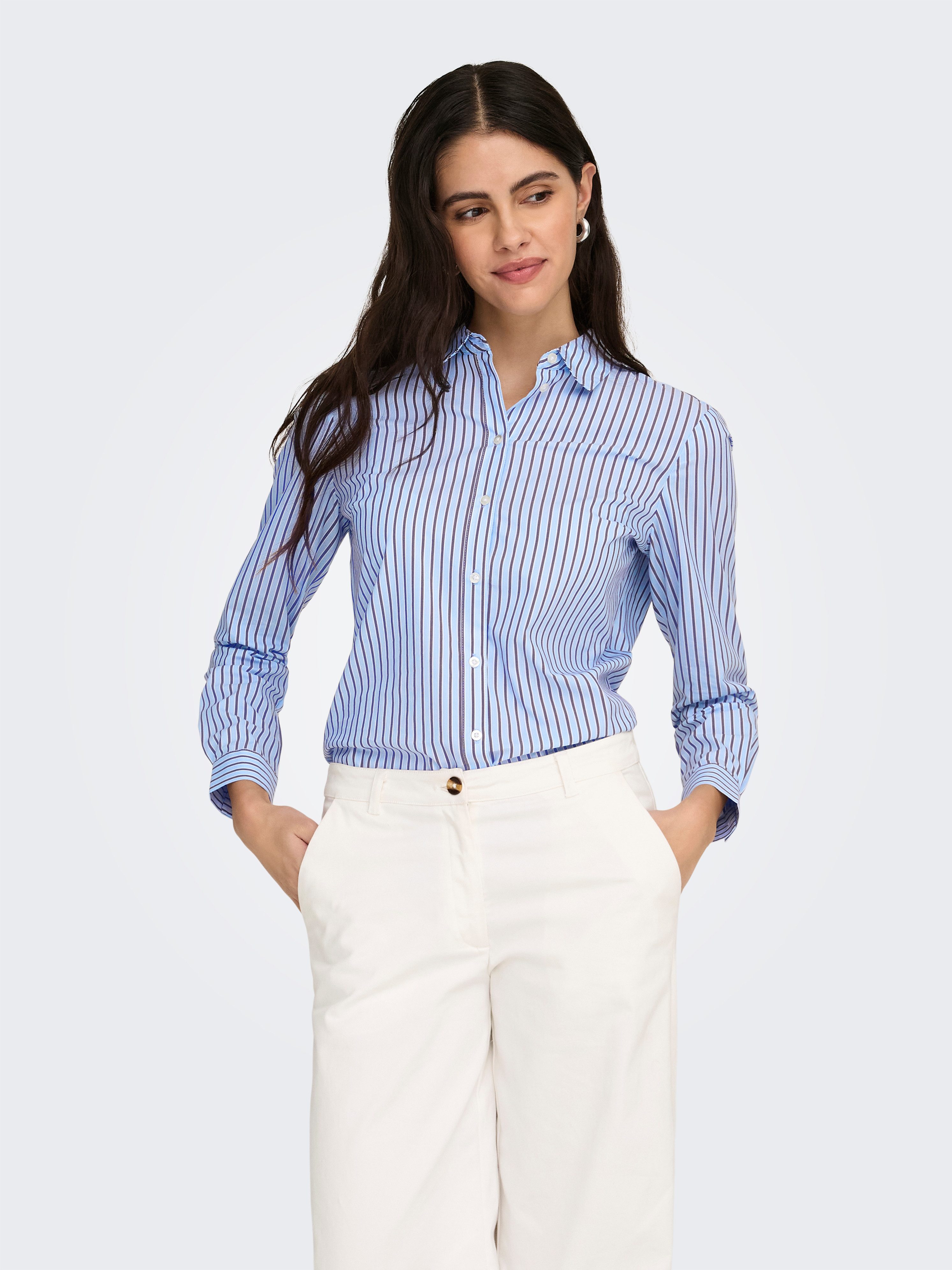 JDY Hemdbluse JDYMIO L/S SHIRT WVN NOOS Baumwollmischung, regular fit