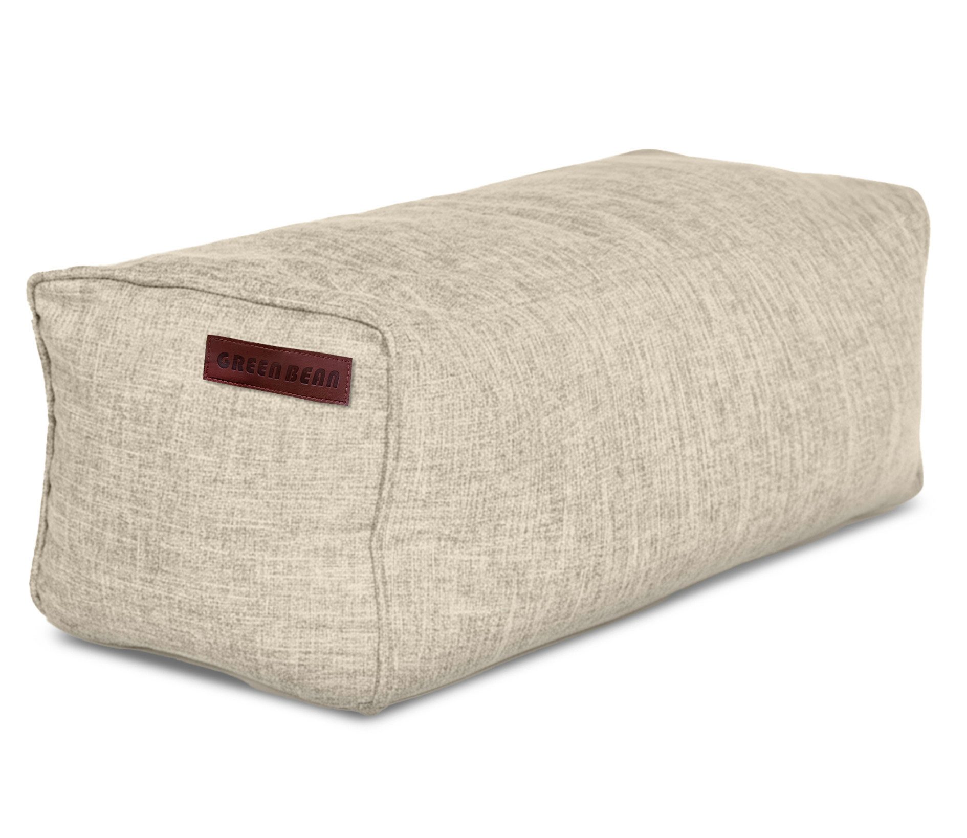 Green Bean Pouf Ottomane Linen (Indoor Sitzhocker Sitzkissen Fußhocker Relax-Sessel, Made in Germany), die ideale Ergänzung zum Sitzsack