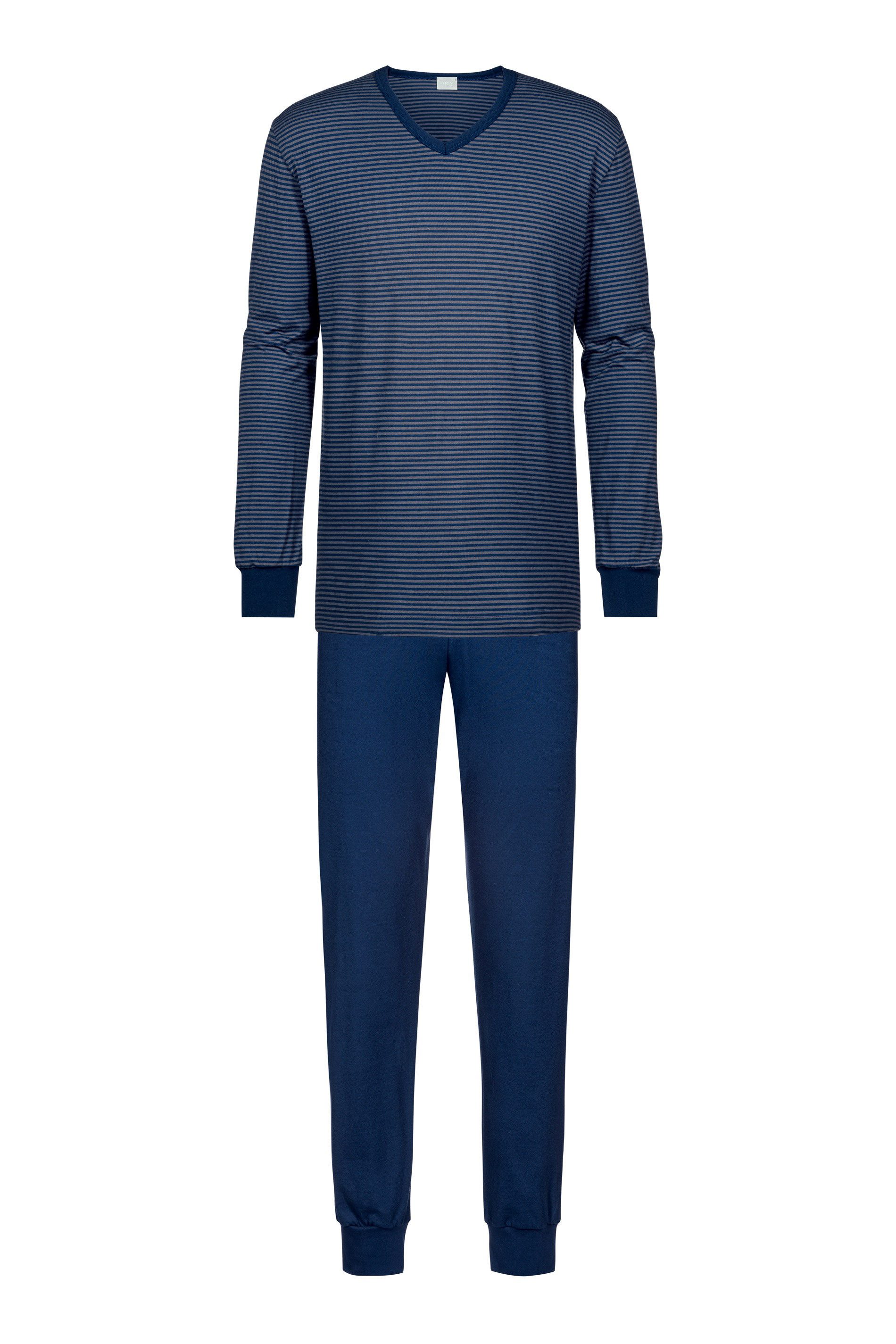 Mey Schlafanzug Herren Serie Cardwell Oberteil geringelt (2 tlg) günstig online kaufen