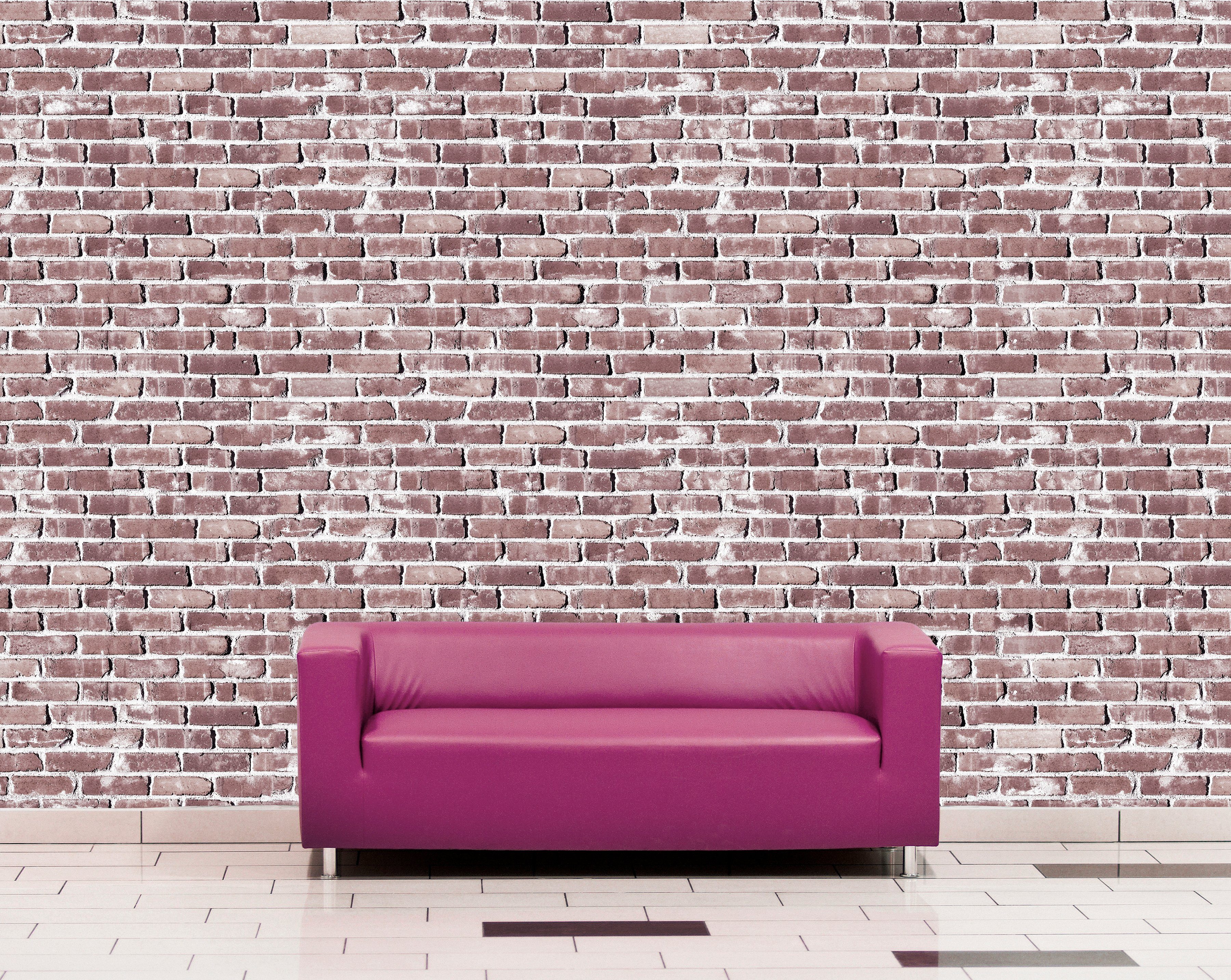 queence Vinyltapete Eatockea, glatt, Abriebeffekte, Steinoptik, bedruckt, clean, minimalistisch, unifarben, 90x250cm, selbstklebend, kinderleichte Anbringung, Sticker