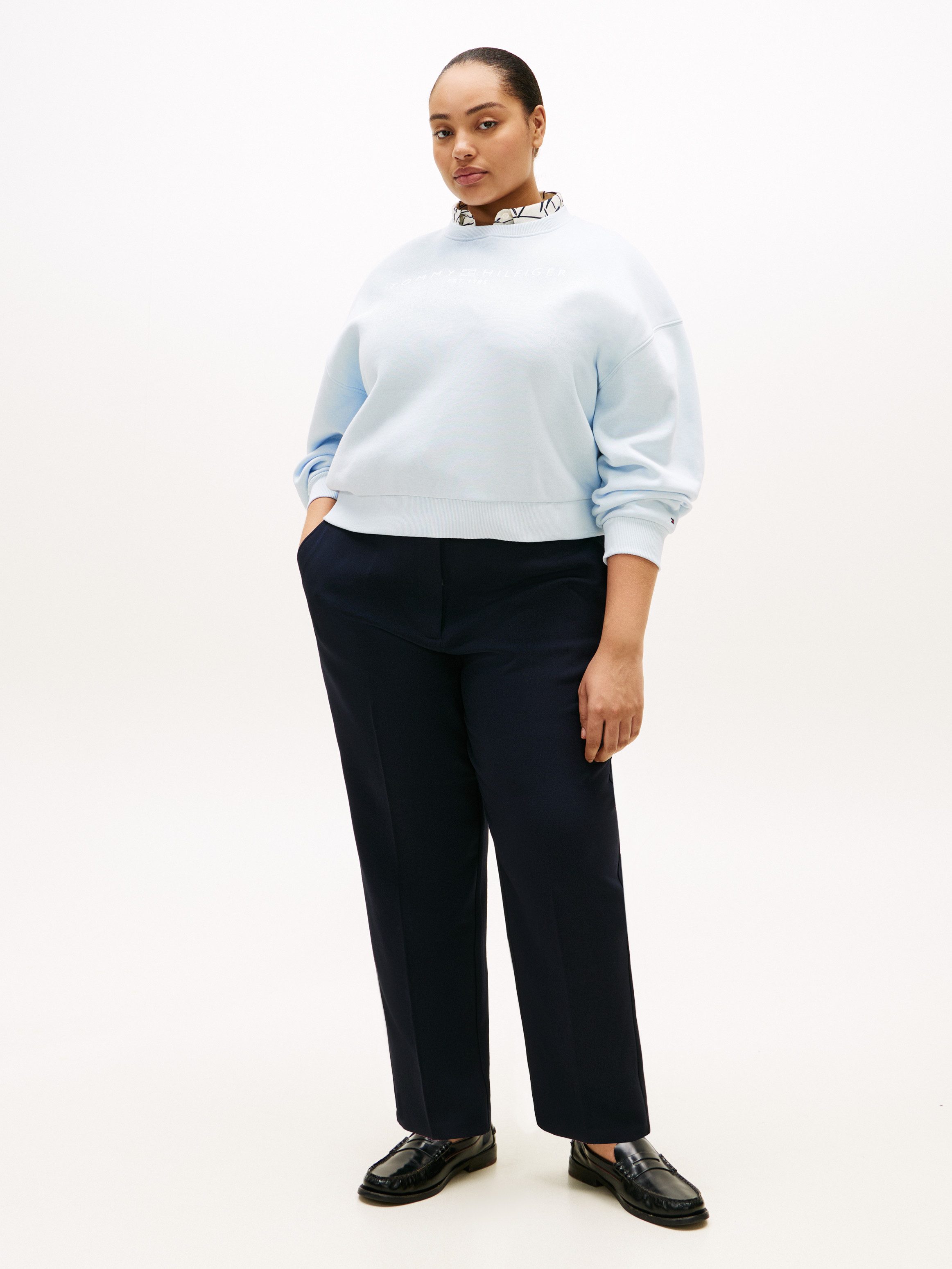 Tommy Hilfiger Curve Sweatshirt CRV CORP LOGO MDRN SWTSRT in großen Größen