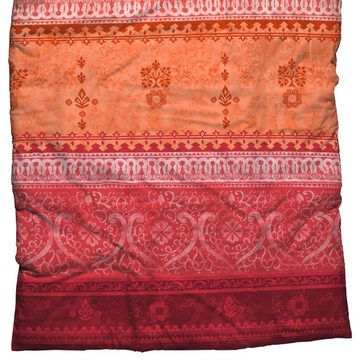 Bettwäsche Indi Orange Rot Satin, CASATEX, Satin, 2 teilig, Indisch, Orientalisch