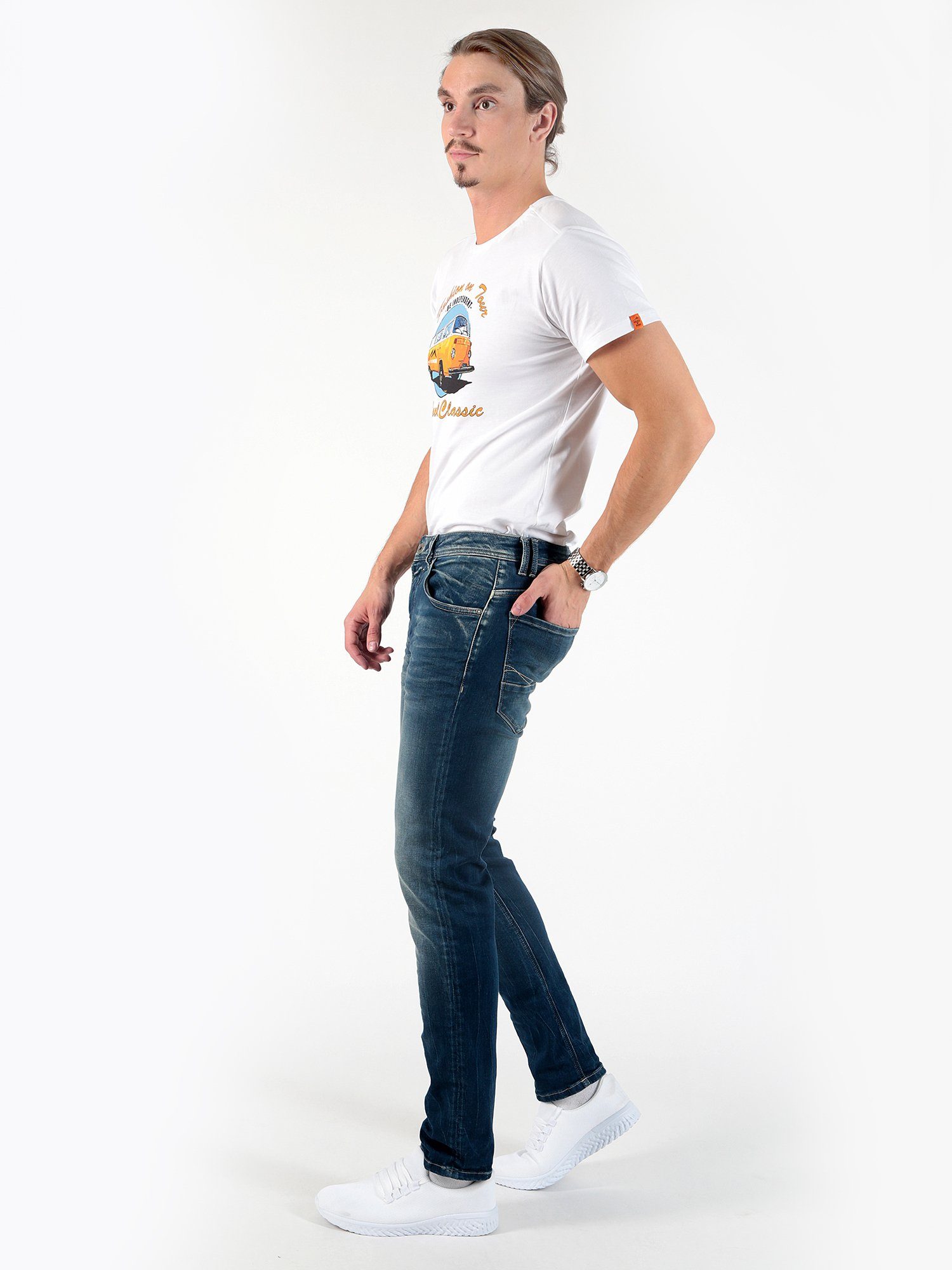 Miracle of Denim Regular-fit-Jeans Ricardo Caledon Jogg Blue 5-Pocket-Style
