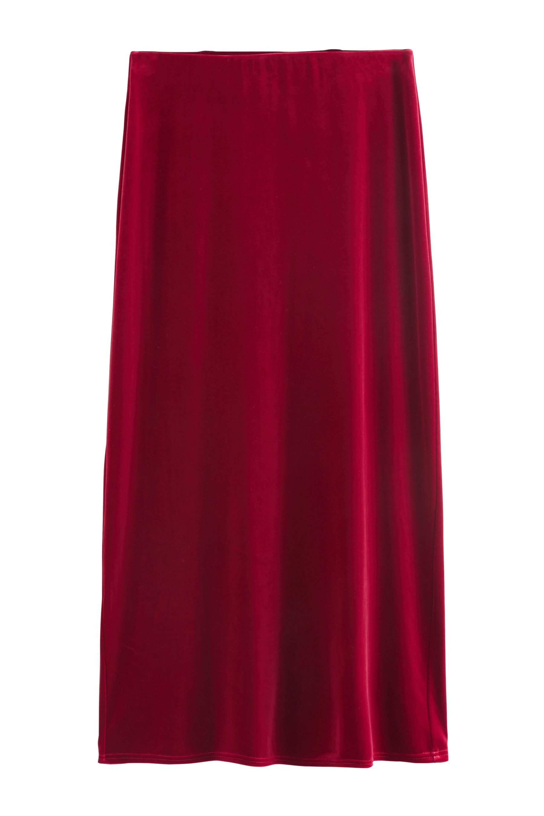 Next Maxirock Enger langer Samtrock (1-tlg) günstig online kaufen