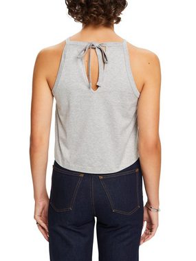 Esprit Collection T-Shirt Tanktop mit Tropfenverschluss, 100 % Baumwolle (1-tlg)