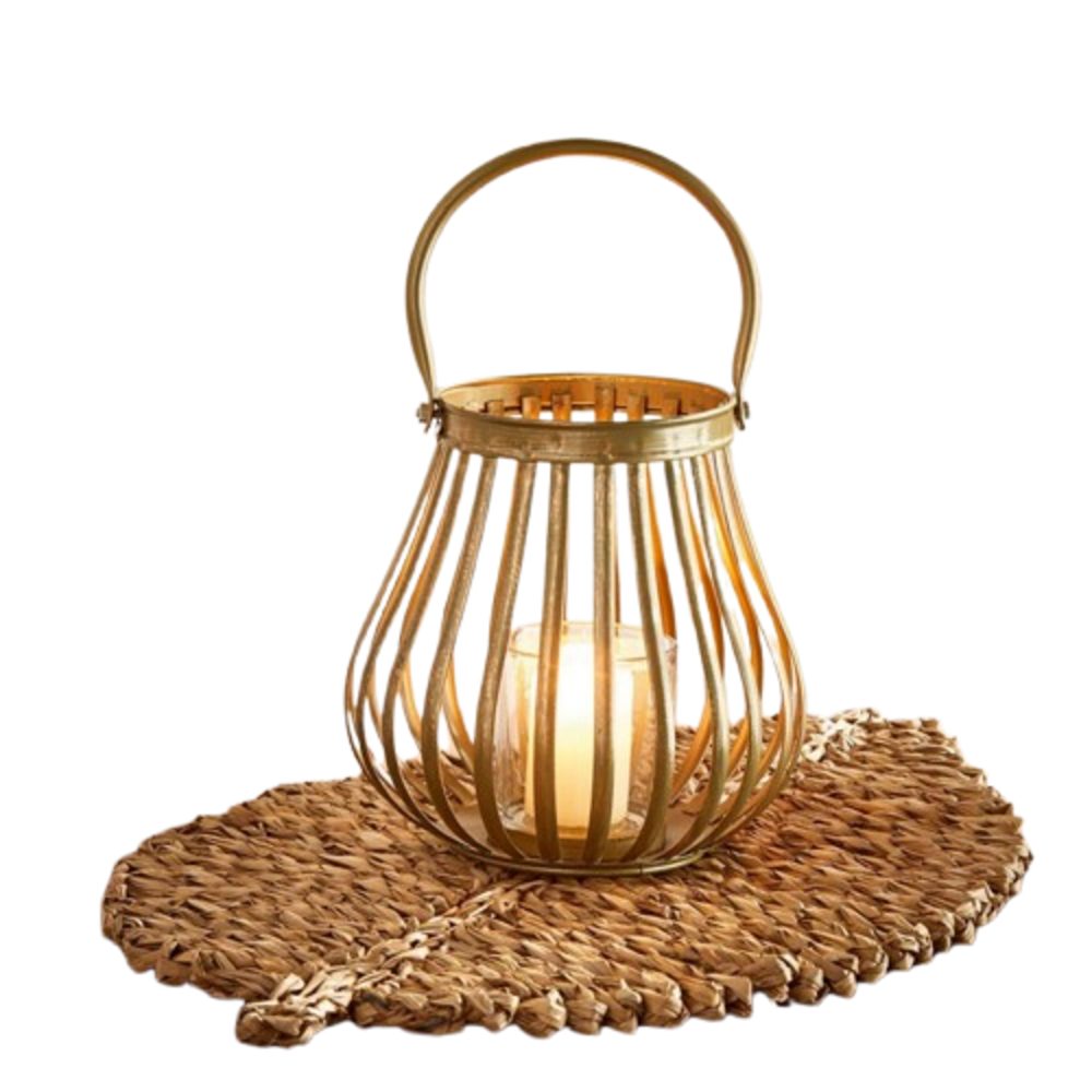 Windlicht Windlicht Teelichthalter Kerzenhalter Kerzenständer Gold Metall