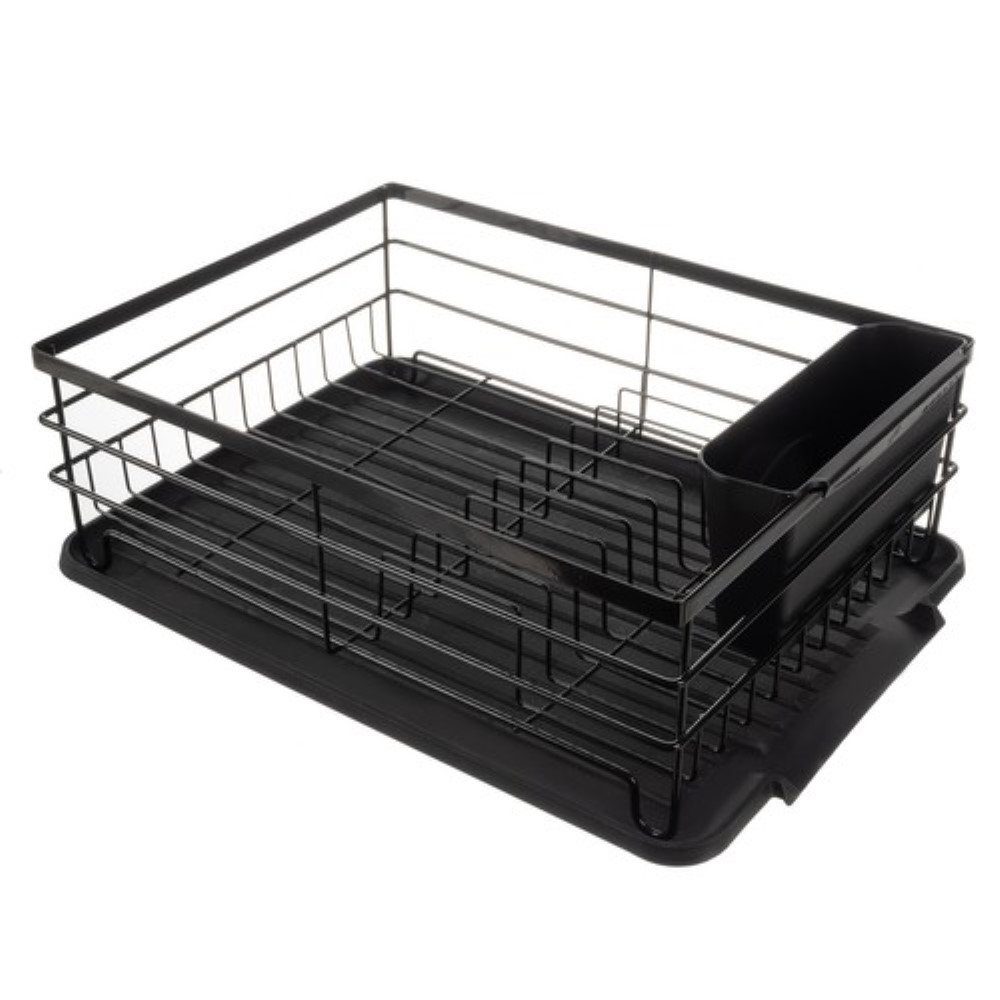 Ruhhy Geschirrständer Geschirr Stand-Abtropfgestell – Stilvoll, Funktional, Kompakt, mit effizientem Wasserablauf und flexiblem Loft-Design für jede Küche.