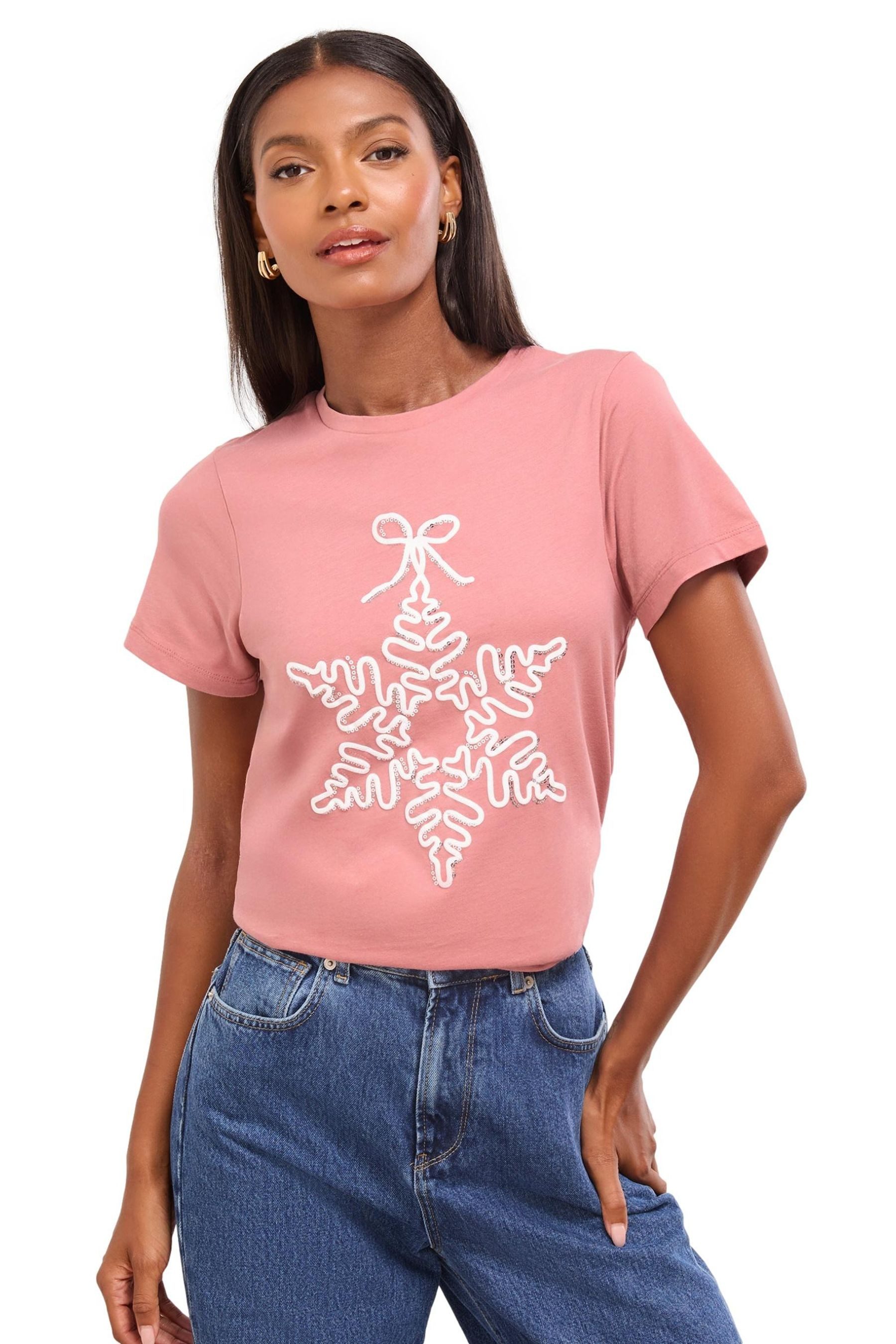T-Shirt Lipsy T-Shirt mit Rundhalsausschnitt, Regular
