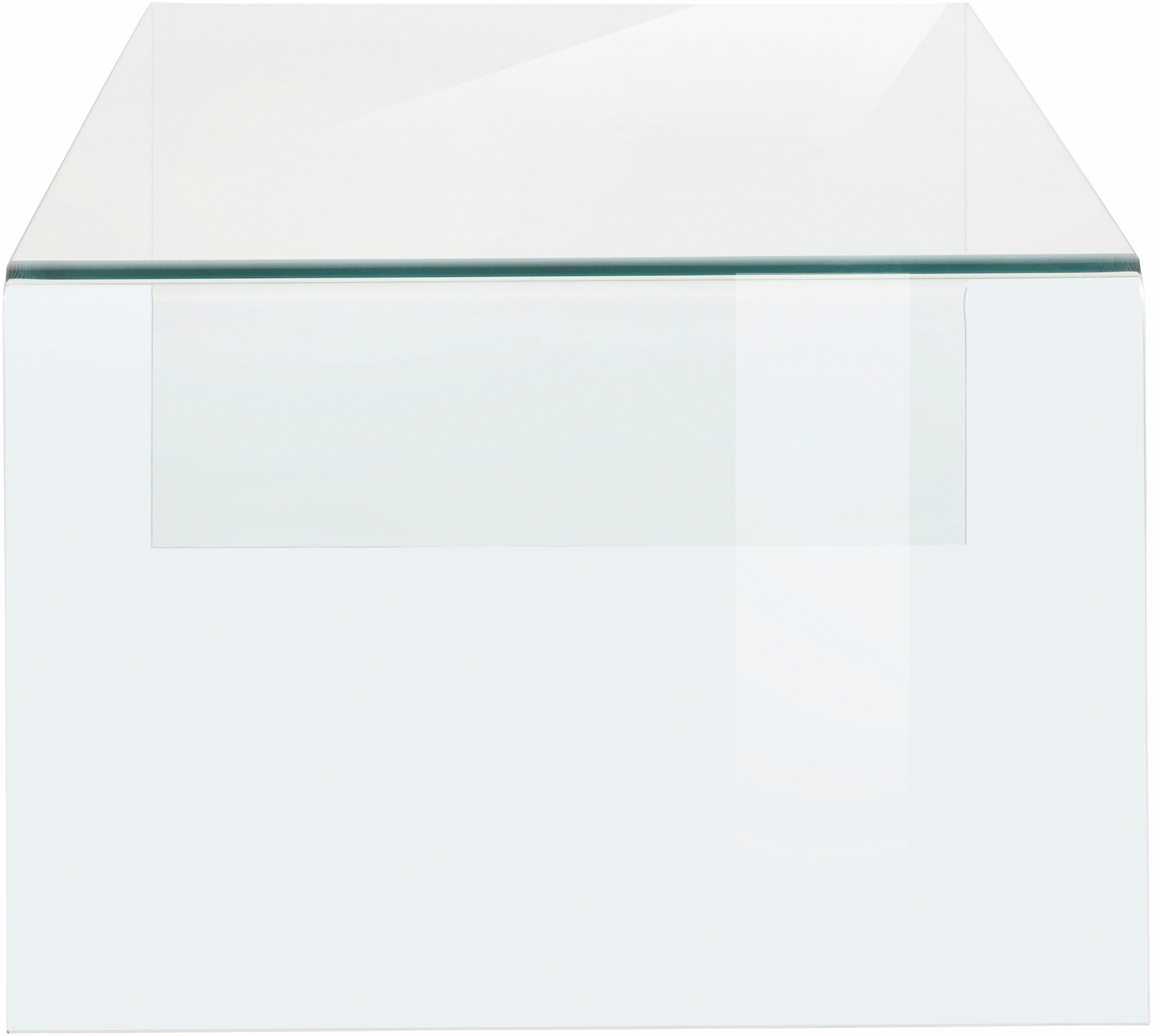 Paroli Couchtisch, aus Klarglas