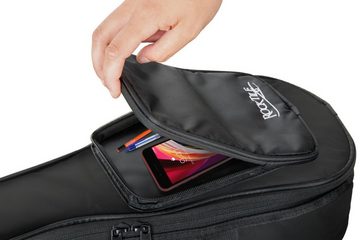 Rocktile Gitarrentasche Tasche für Sopran-Ukulele Schwarz, Gigbag & reißfestes, wasserabweisendes Außenmaterial