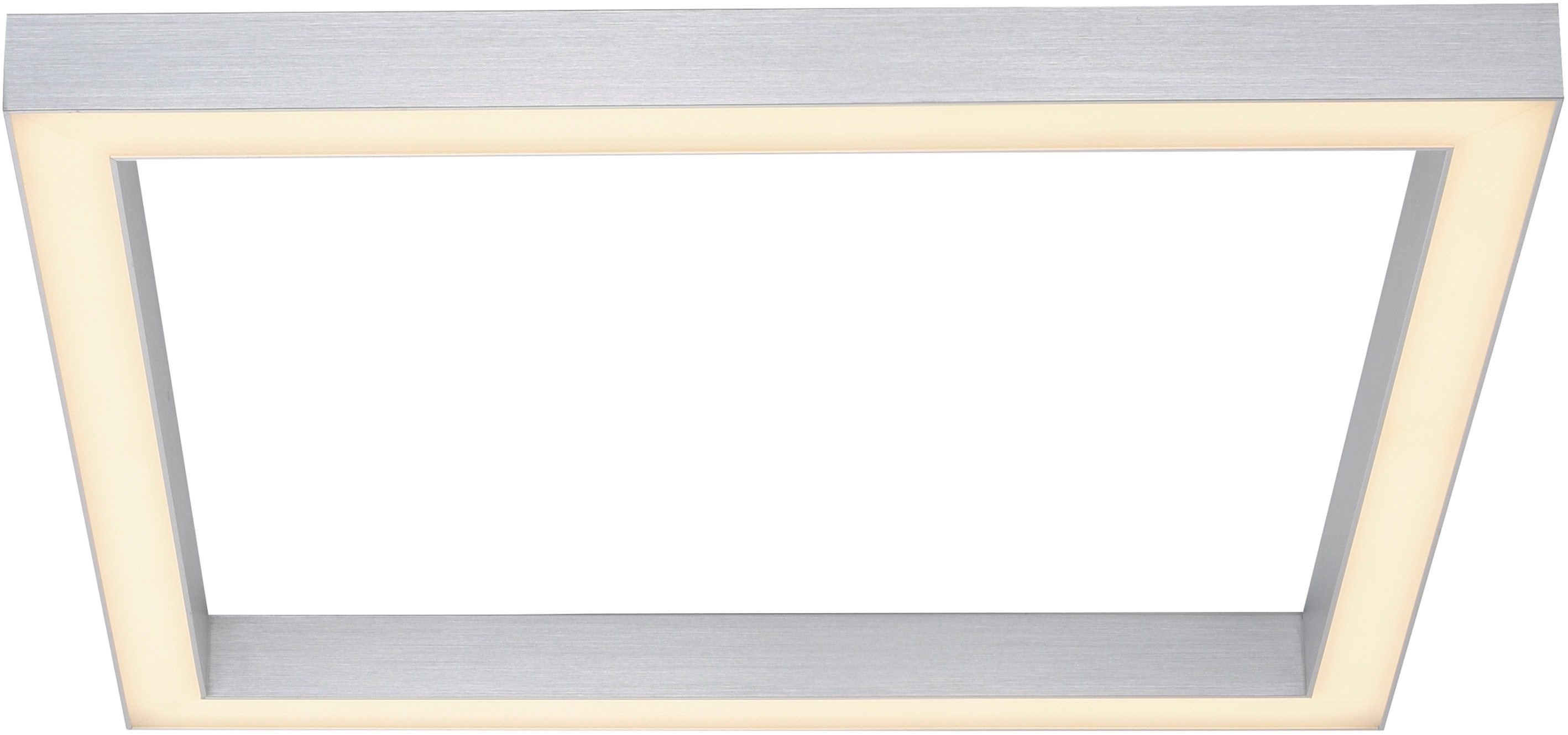 Neuhaus PURE LED Deckenleuchte PURE Lines Square, CCT - über Fernbedienung, LED fest integriert, warmweiß - kaltweiß, Dimmbar über Fernbedienung, CCT, Memoryfunktion